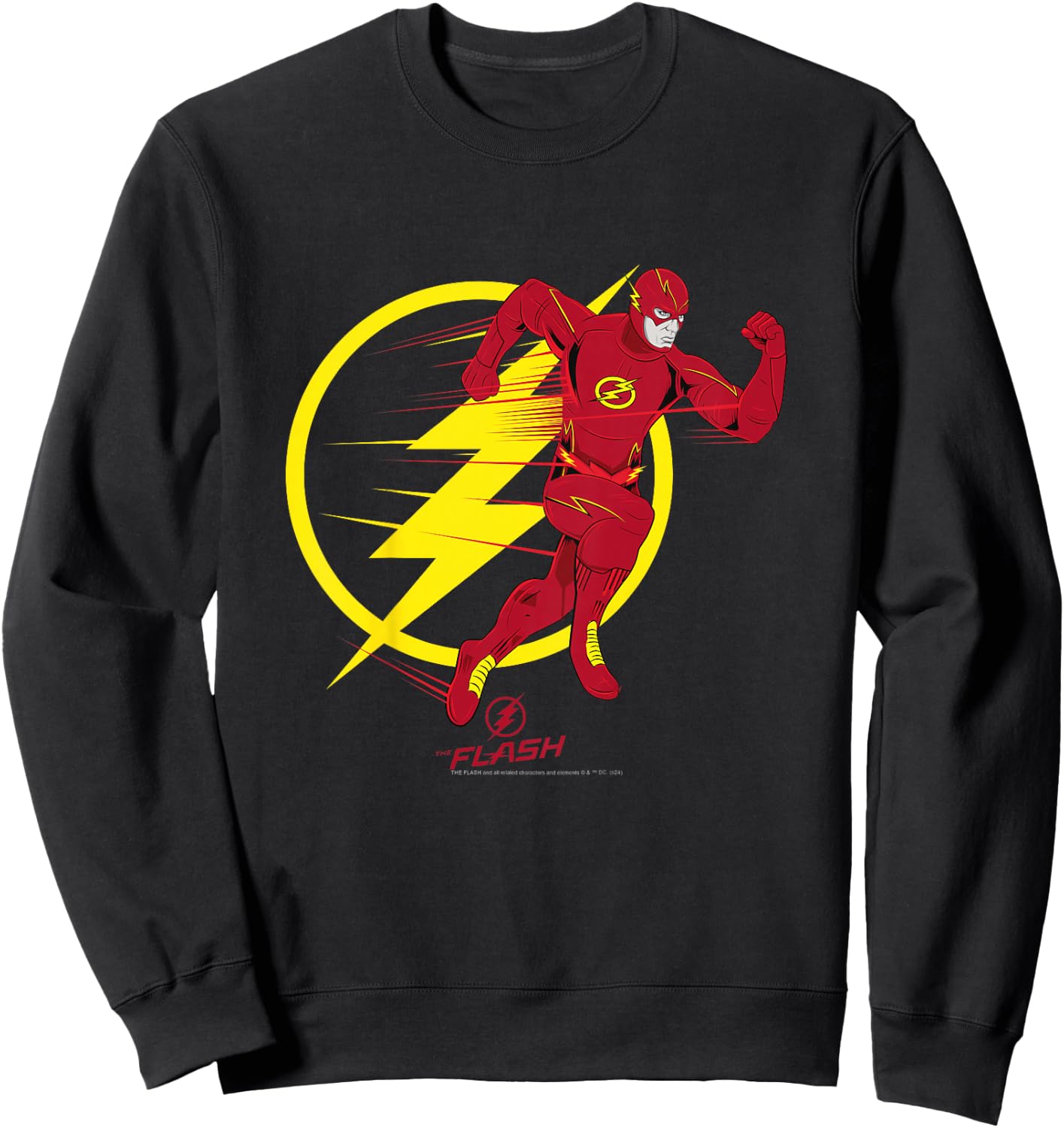Children's The Flash Running Emblem Camiseta , black Sweatshirt - Sweatshirt | Black
