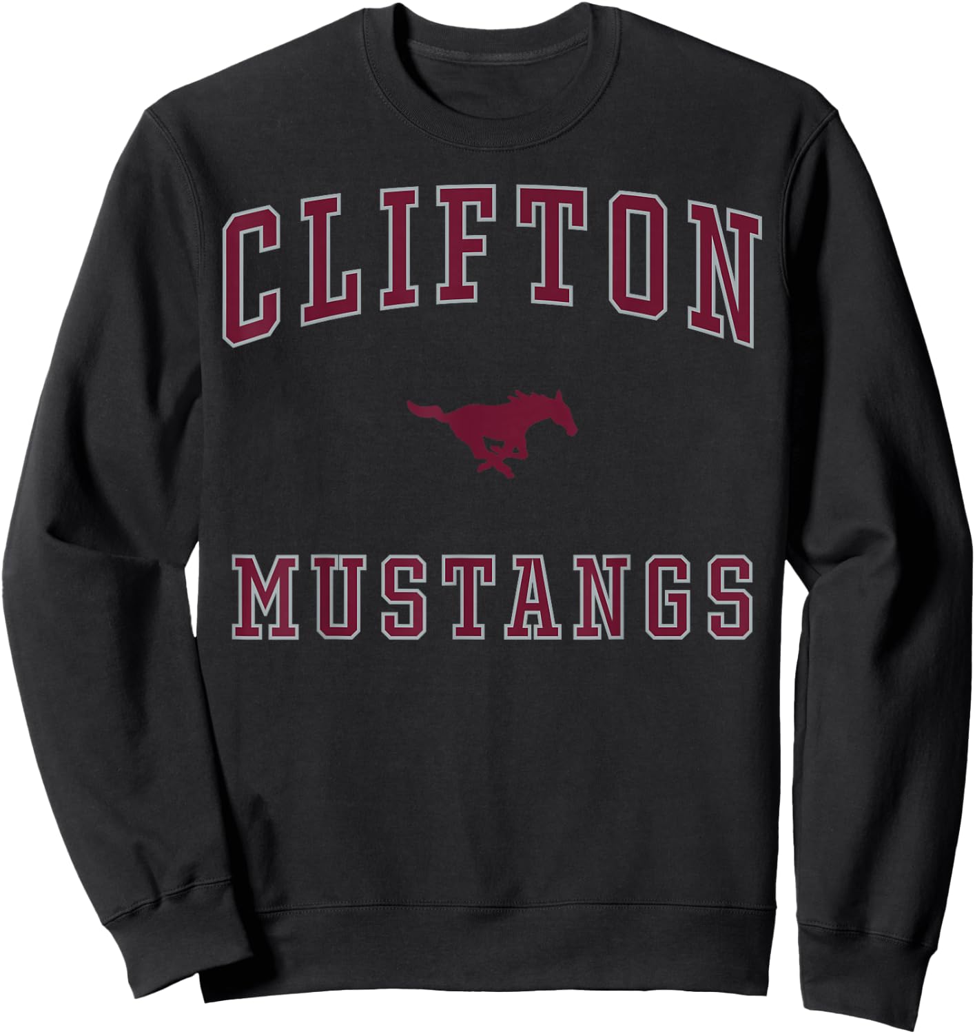 Clifton High School Mustangs Sweatshirt - Sweatshirt | Black