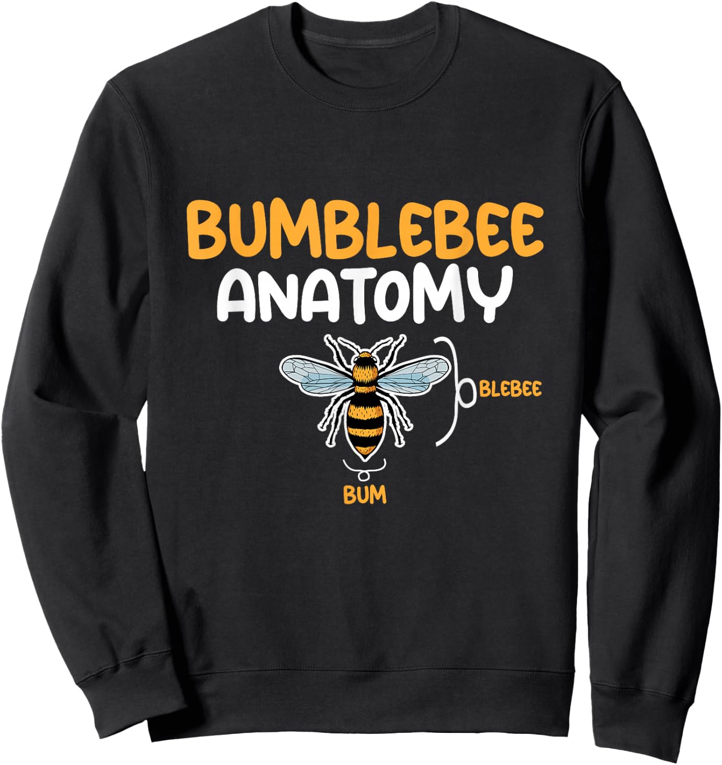 Bumblebee anatomy Sweatshirt - Sweatshirt | Black