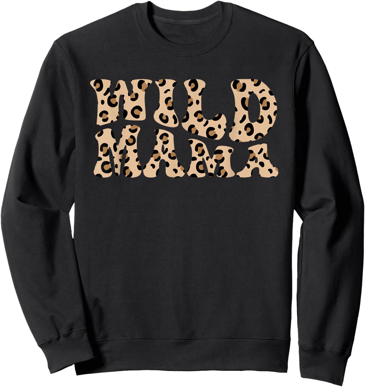 Wild Mama Zoo Theme Birthday Safari Jungle Matching Party Sweatshirt - Sweatshirt | Black