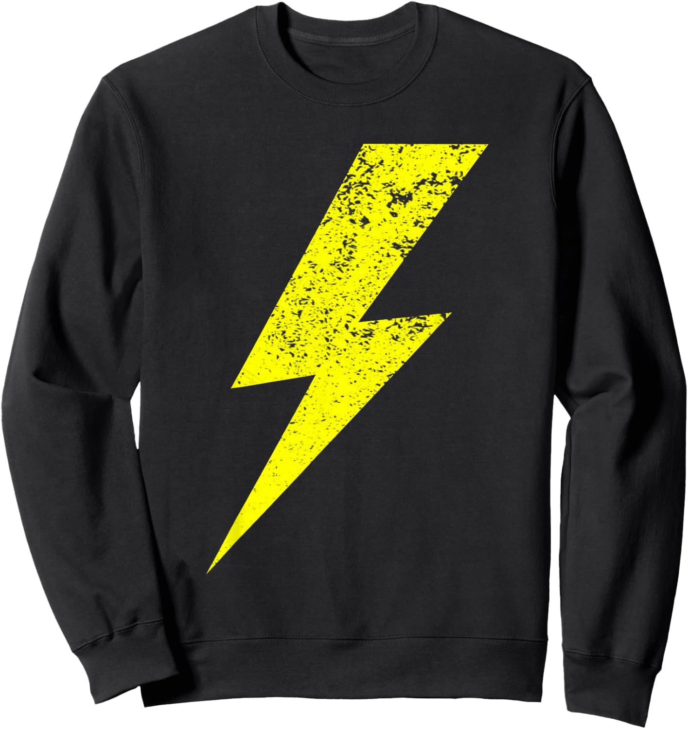 Designs with Yellow Flashes , black Sweatshirt - Sweatshirt | Black