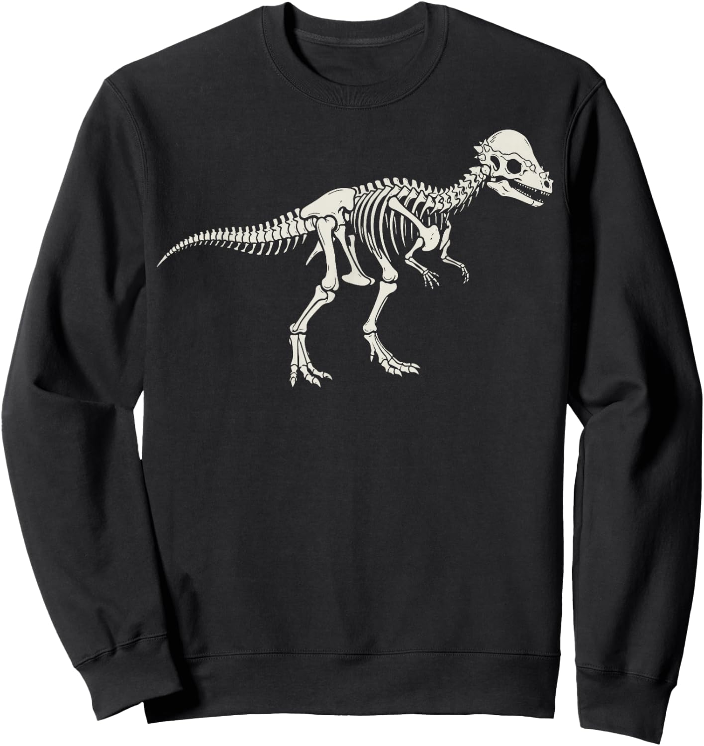 Pachycephalosaurus Skeleton Pachy Sweatshirt - Sweatshirt | Black