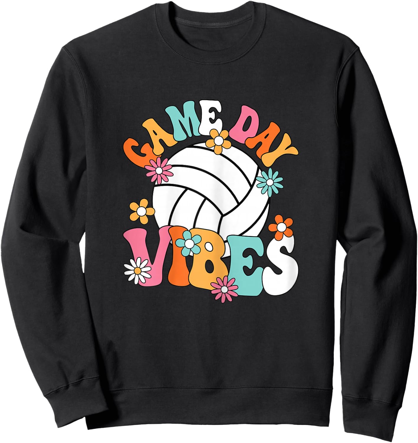 Volleyball Game Day Volleyball Player Women Girls Sweatshirt - Sweatshirt | Black