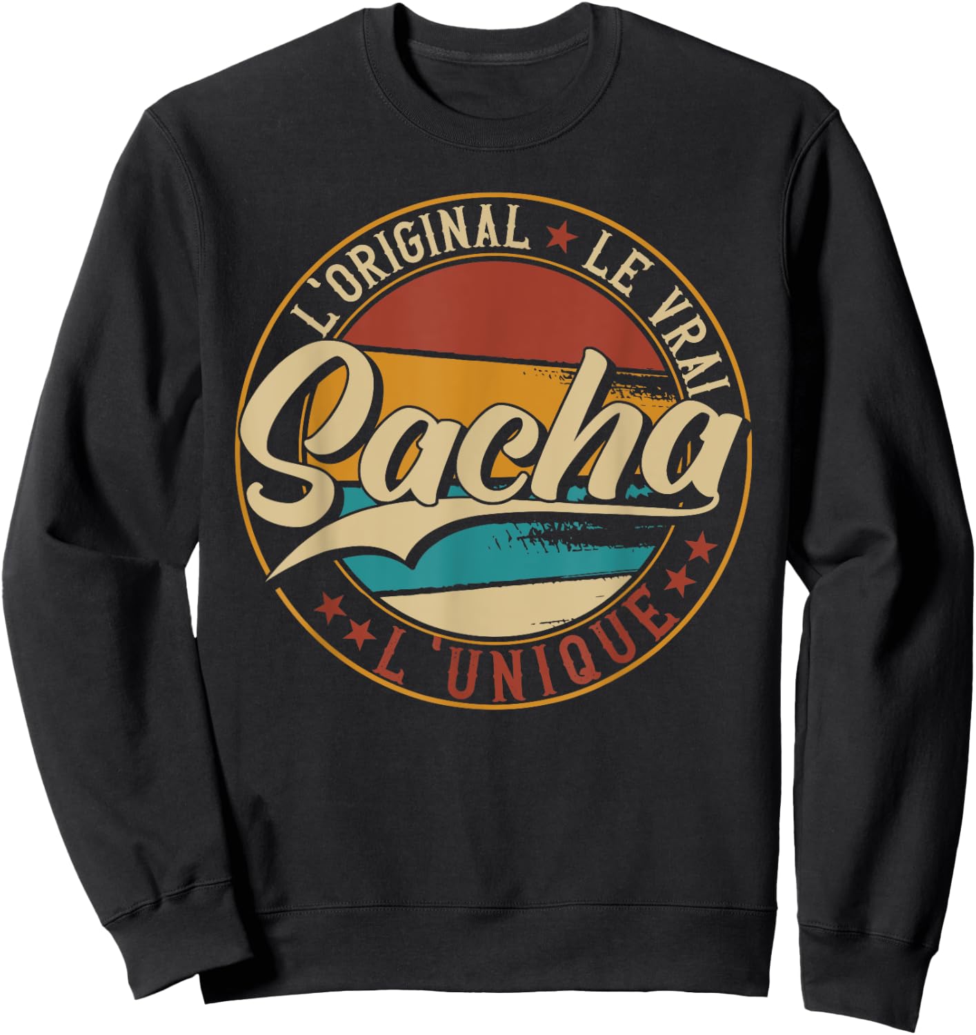 Sacha The Original The True The Unique Men & Boys , Black, S Sweatshirt - Sweatshirt | Black