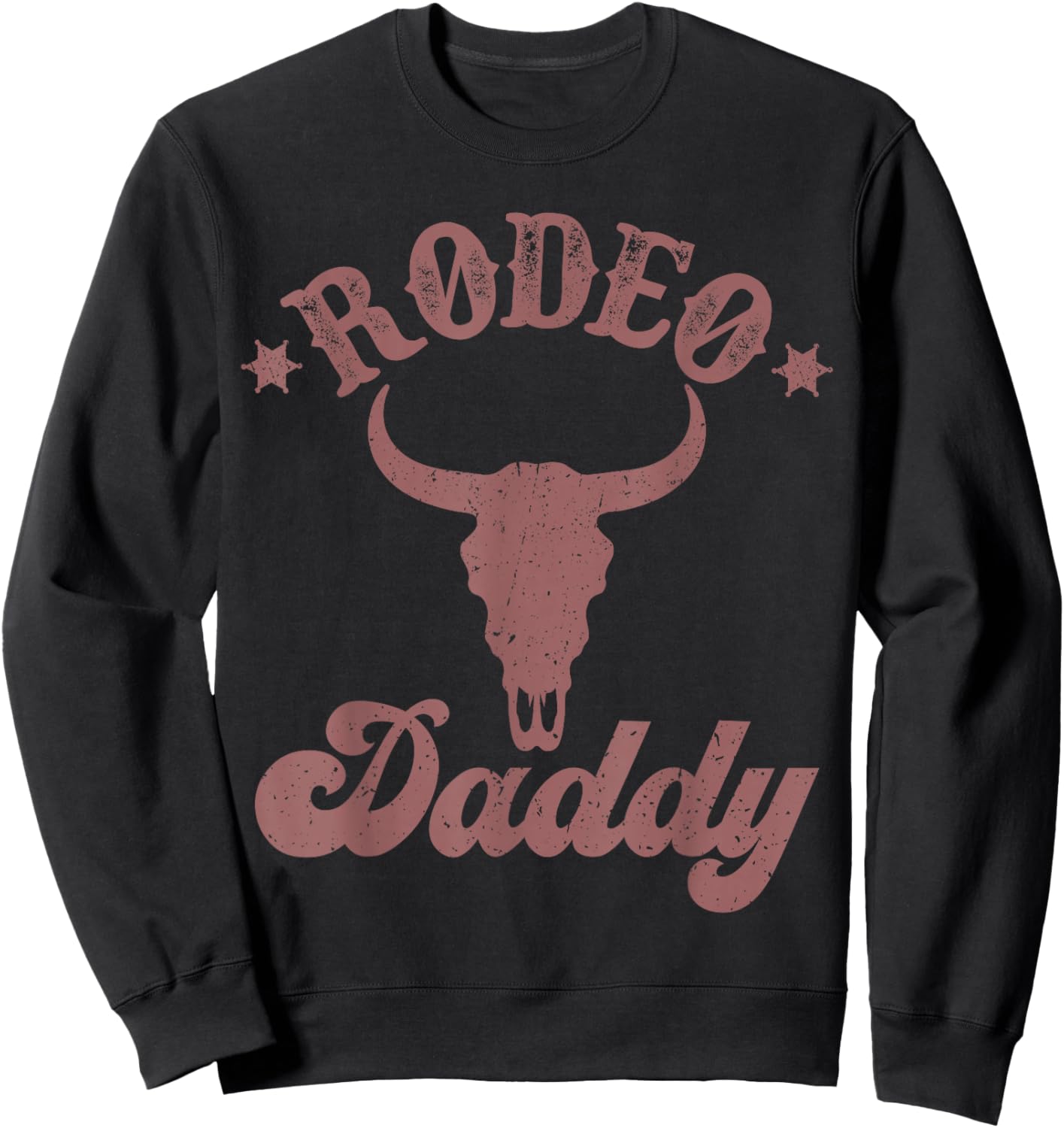 Rodeo dad Daddy Matching for Couples Vintage retro Sweatshirt - Sweatshirt | Black