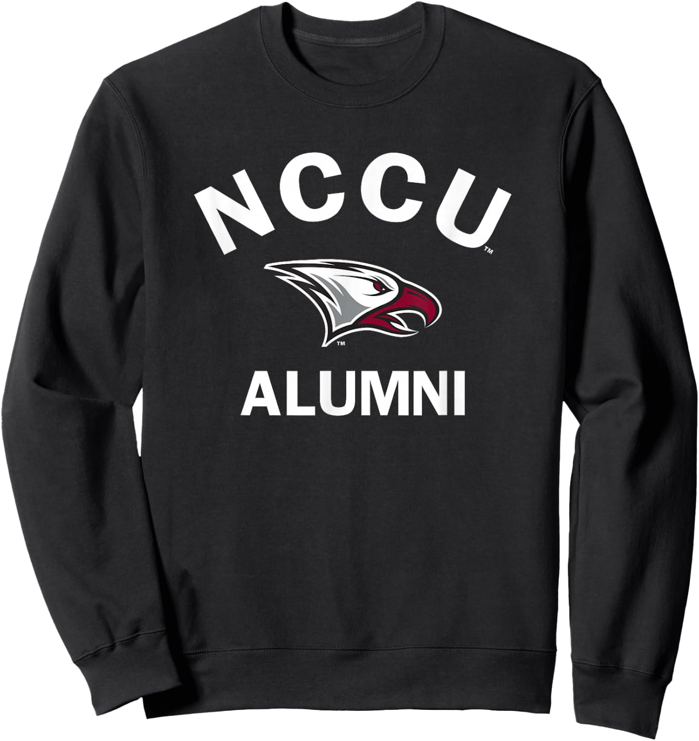 North Carolina Central NCCU Eagle Arched Alumni Sweatshirt - Sweatshirt | Black