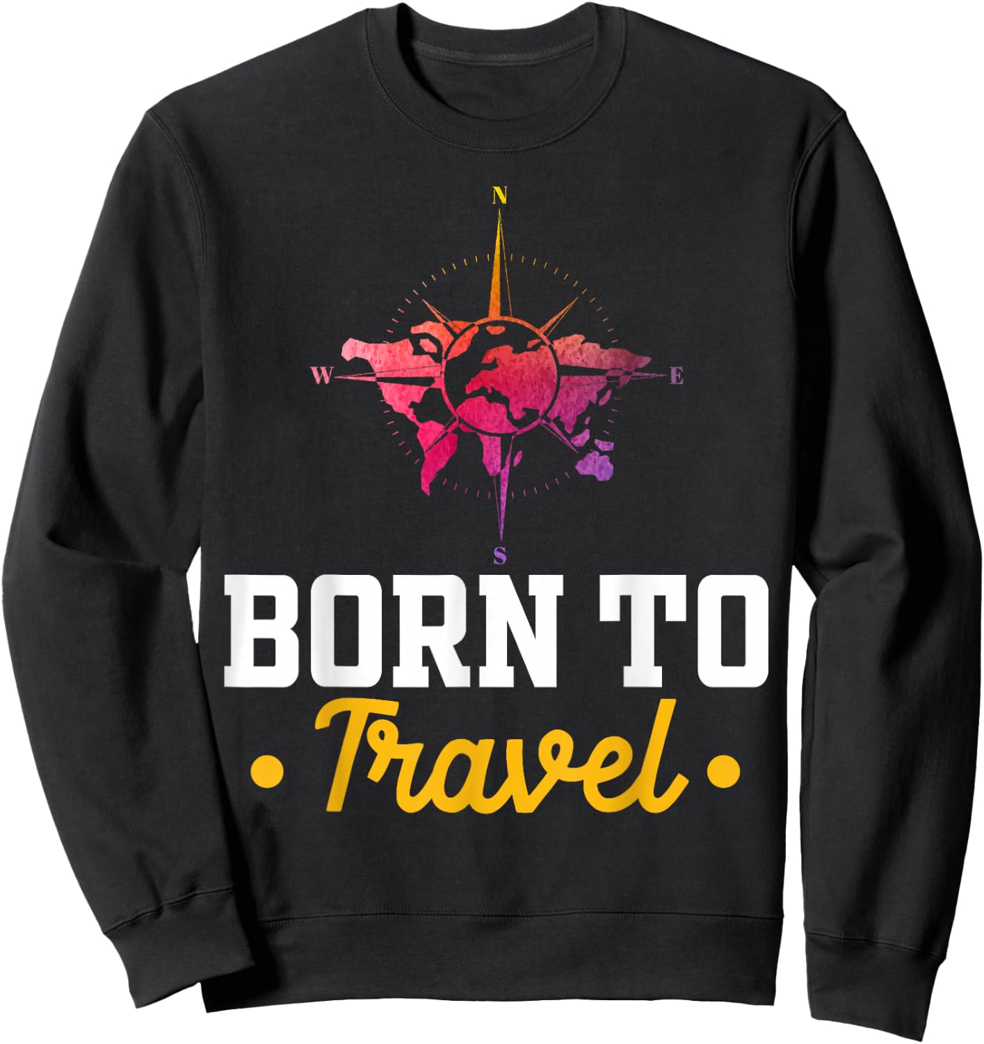 Geboren um zu Reisen - Reisen Sweatshirt - Sweatshirt | Black