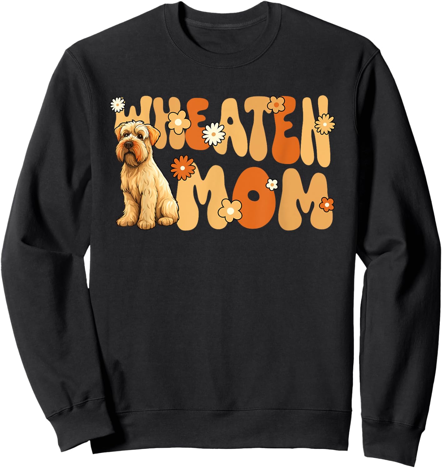 Irish Soft Coated Wheaten Terrier World's Best Wheaten Mom Sweatshirt - Sweatshirt | Black