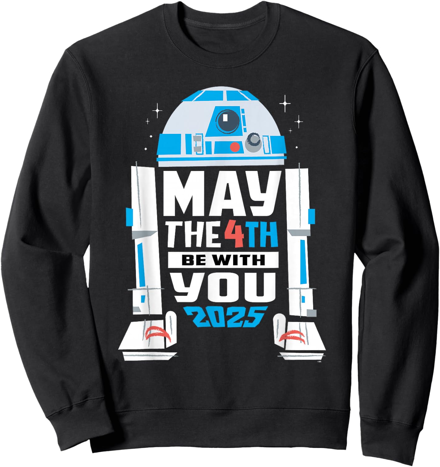 Star Wars R2-D2 May the 4th Be With You 2025 Star Wars Day , Black, S Sweatshirt - Sweatshirt | Black