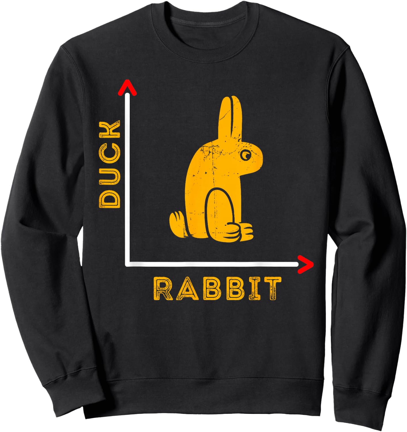 Wittgensteins Rabbit Duck Illusion Physics Nerd Math Geek Sweatshirt - Sweatshirt | Black
