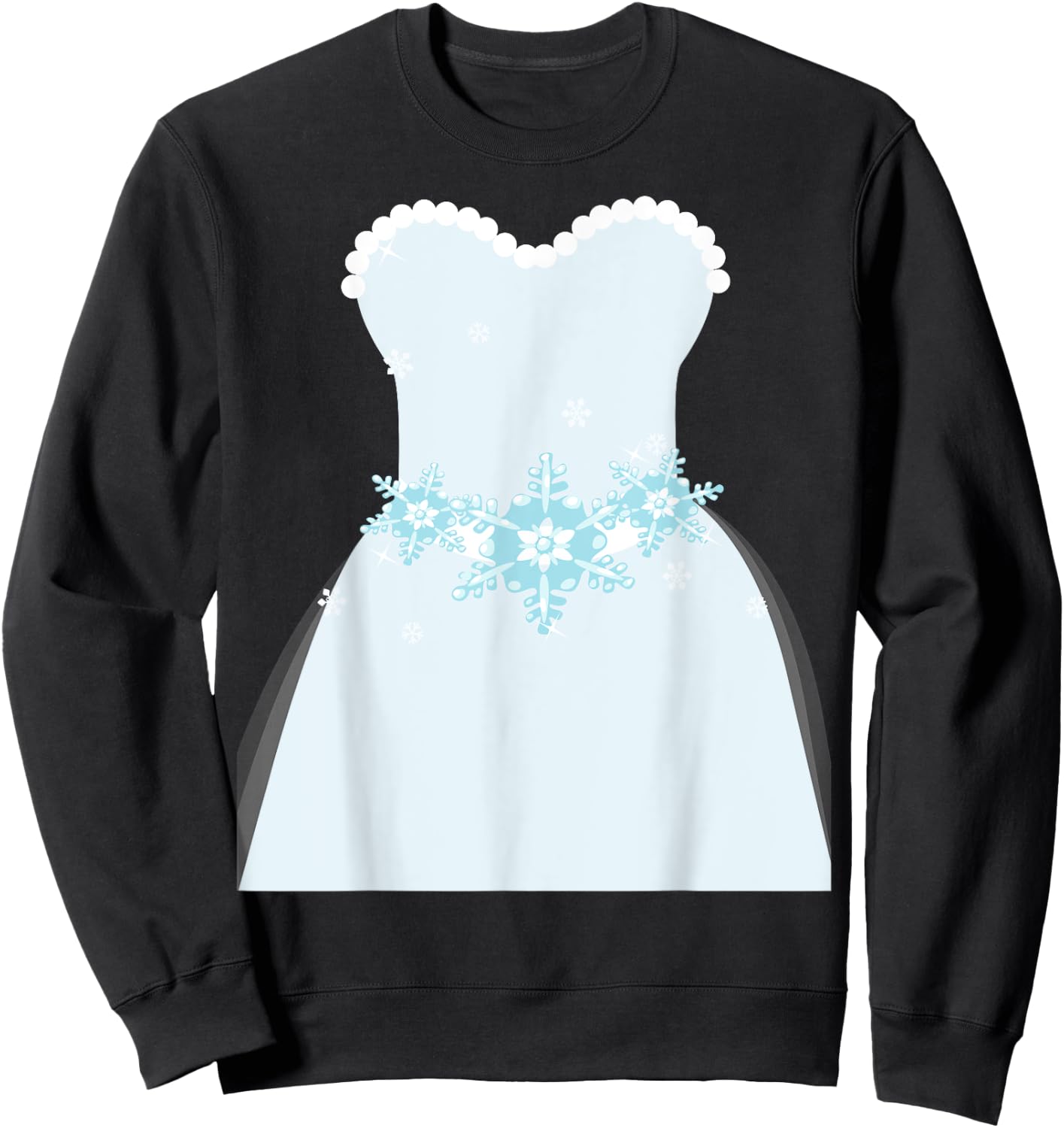 Simple Wedding Dress Gift Bridal Showers gift Sweatshirt - Sweatshirt | Black