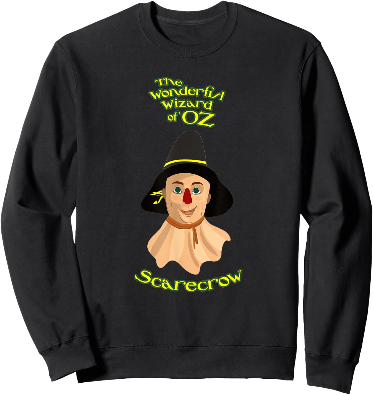 Scarecrow the wonderful wizard of oz book, original design Sweatshirt - Sweatshirt | Black
