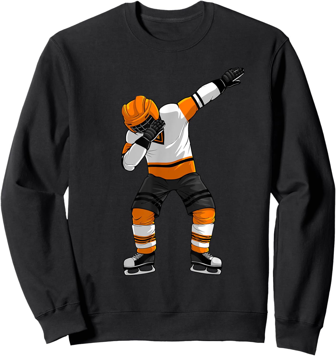 Cool Dabbing Ice Hockey Art Boys Ice Hockey Goalie Sweatshirt - Sweatshirt | Black