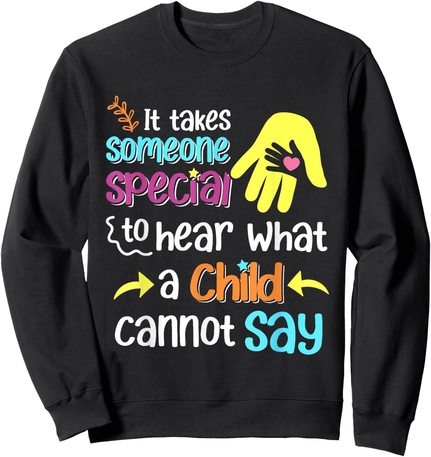 Special Ed Paraprofessional Teacher Education Women Girls Kids Sweatshirt - Sweatshirt | Black