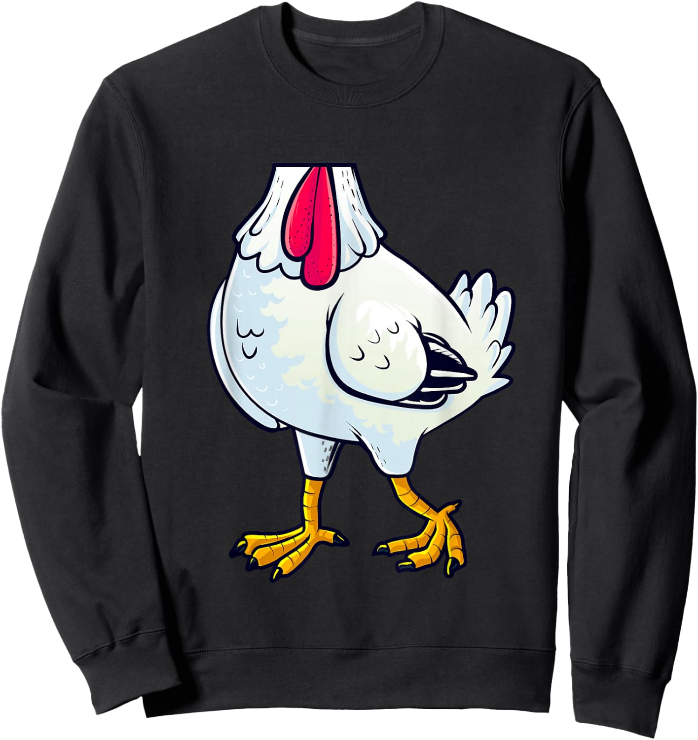 Chicken Costume Body Funny Farm Animal Farming Halloween Sweatshirt - Sweatshirt | Black