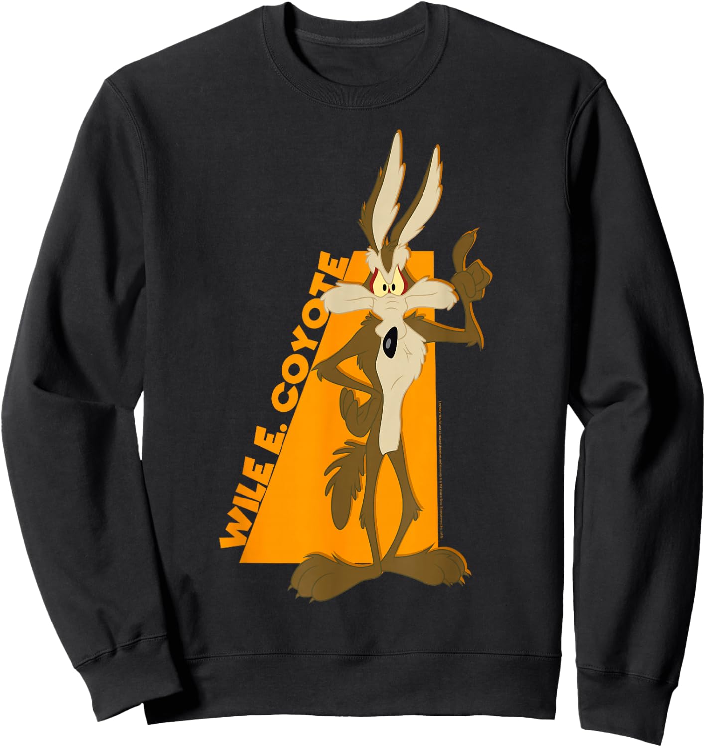 Looney Tunes Wile E. Coyote Simple Portrait Sweatshirt - Sweatshirt | Black