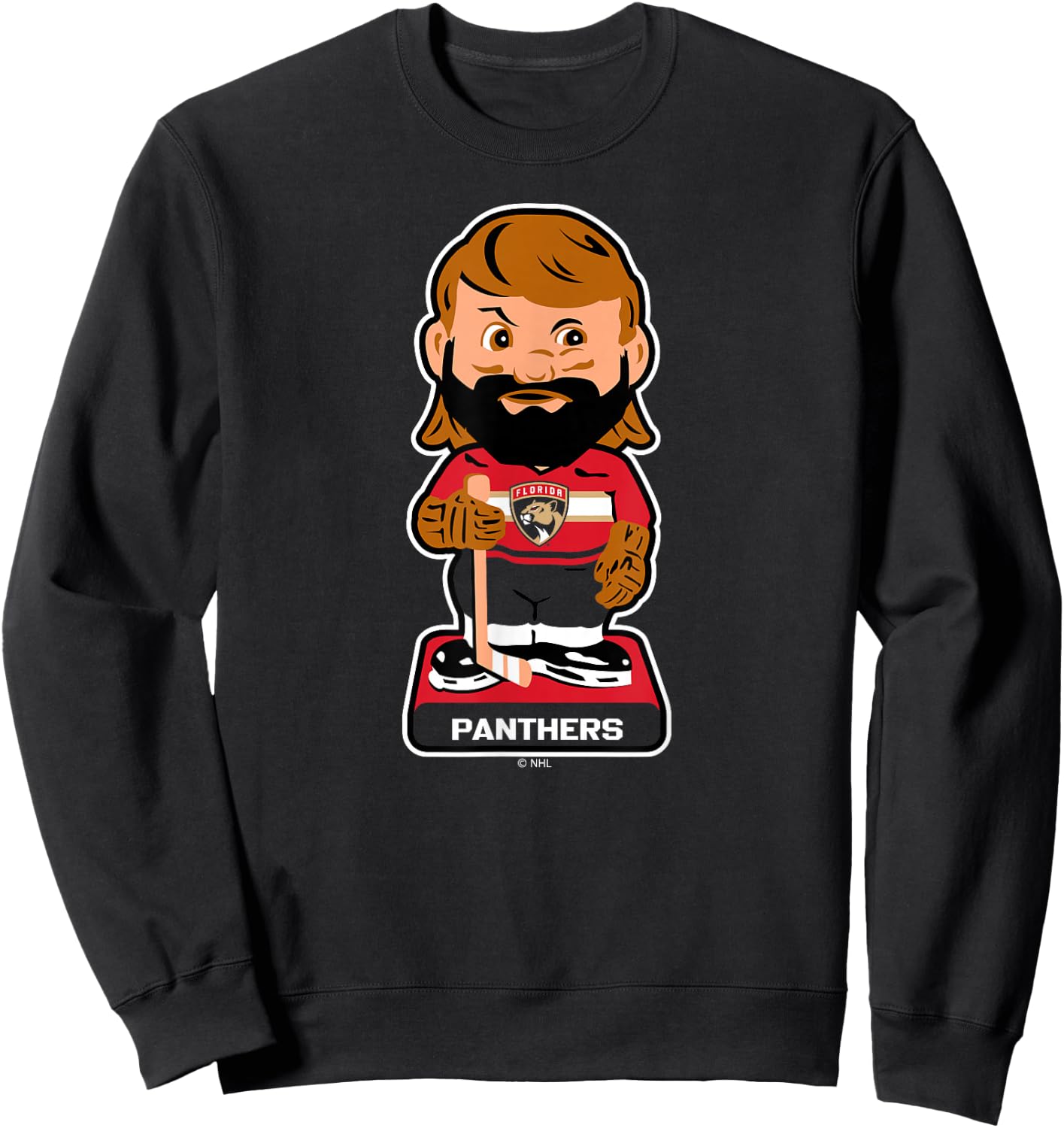 Florida Panthers Bobblehead Navy Officially Licensed Sweatshirt - Sweatshirt | Black