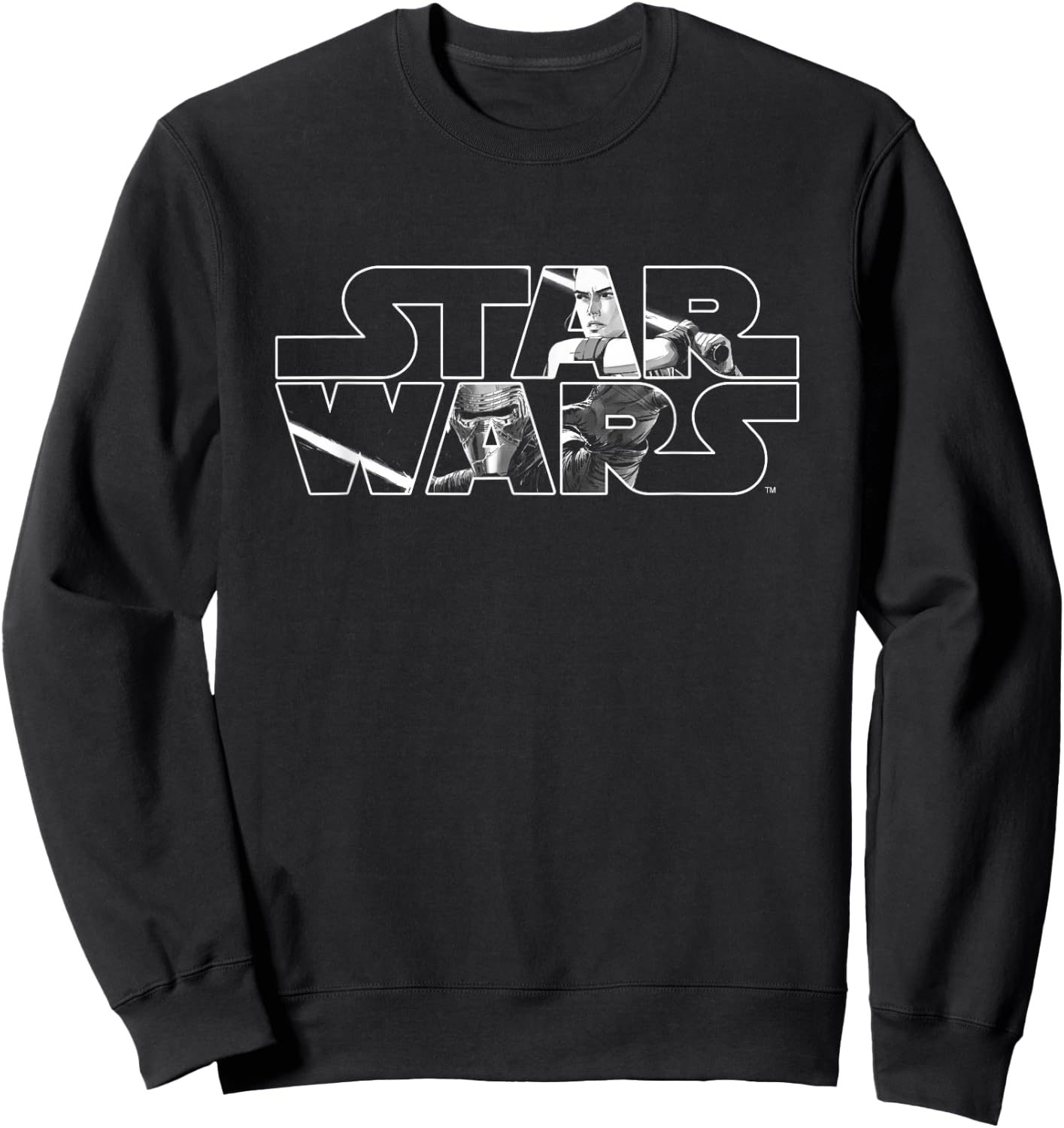 Star Wars Light vs Dark White Sweatshirt - Sweatshirt | Black