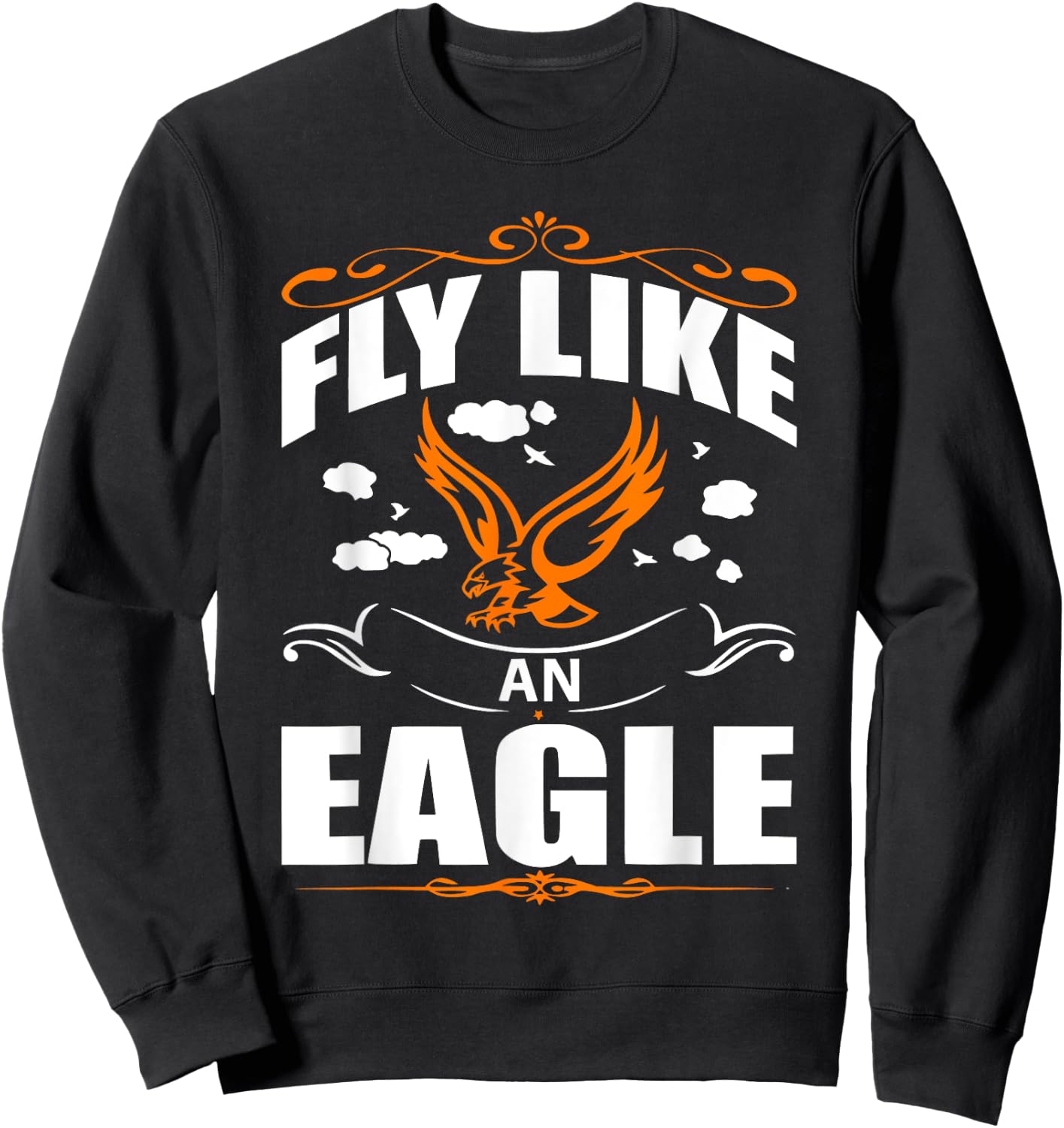 Fly like an eagle Apparel with Bird an Women Sweatshirt - Sweatshirt | Black