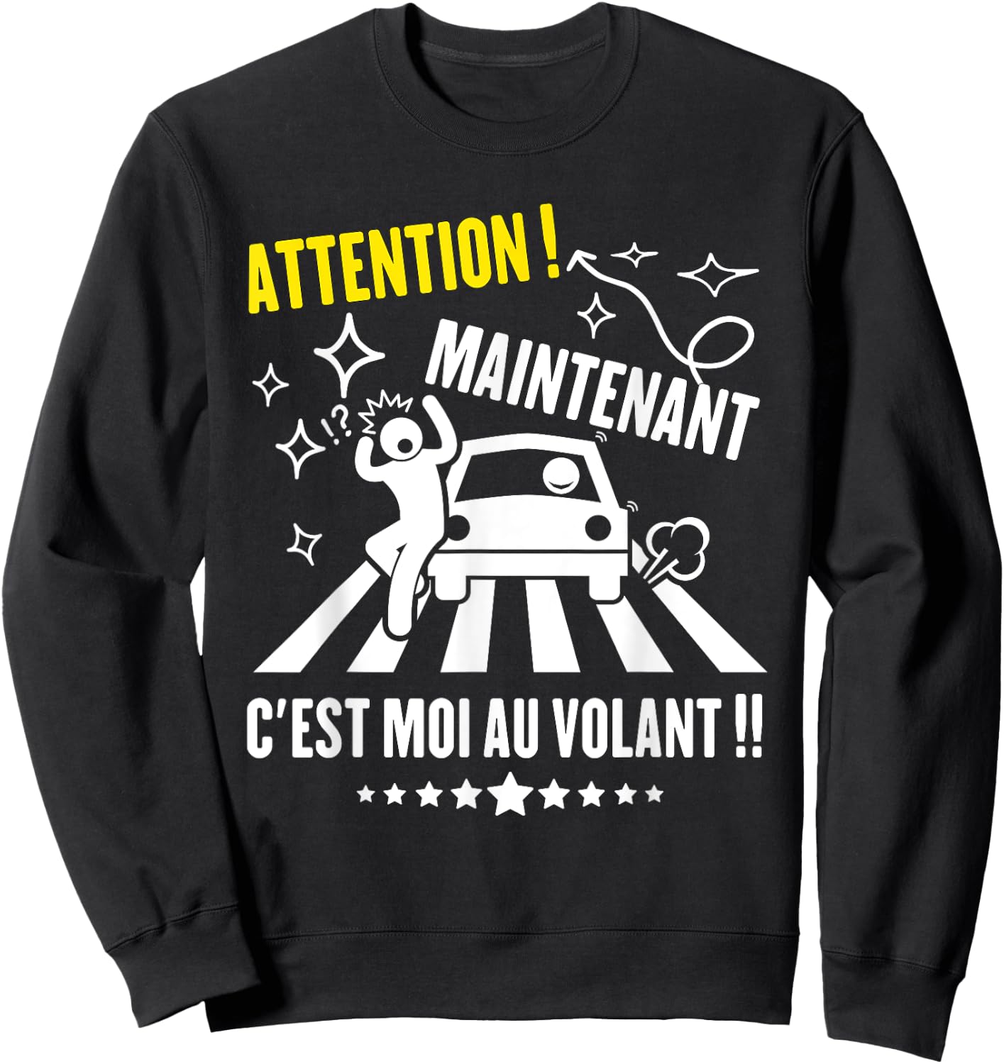 Driving License Gift, Driver's License Funny , Black, S Sweatshirt - Sweatshirt | Black