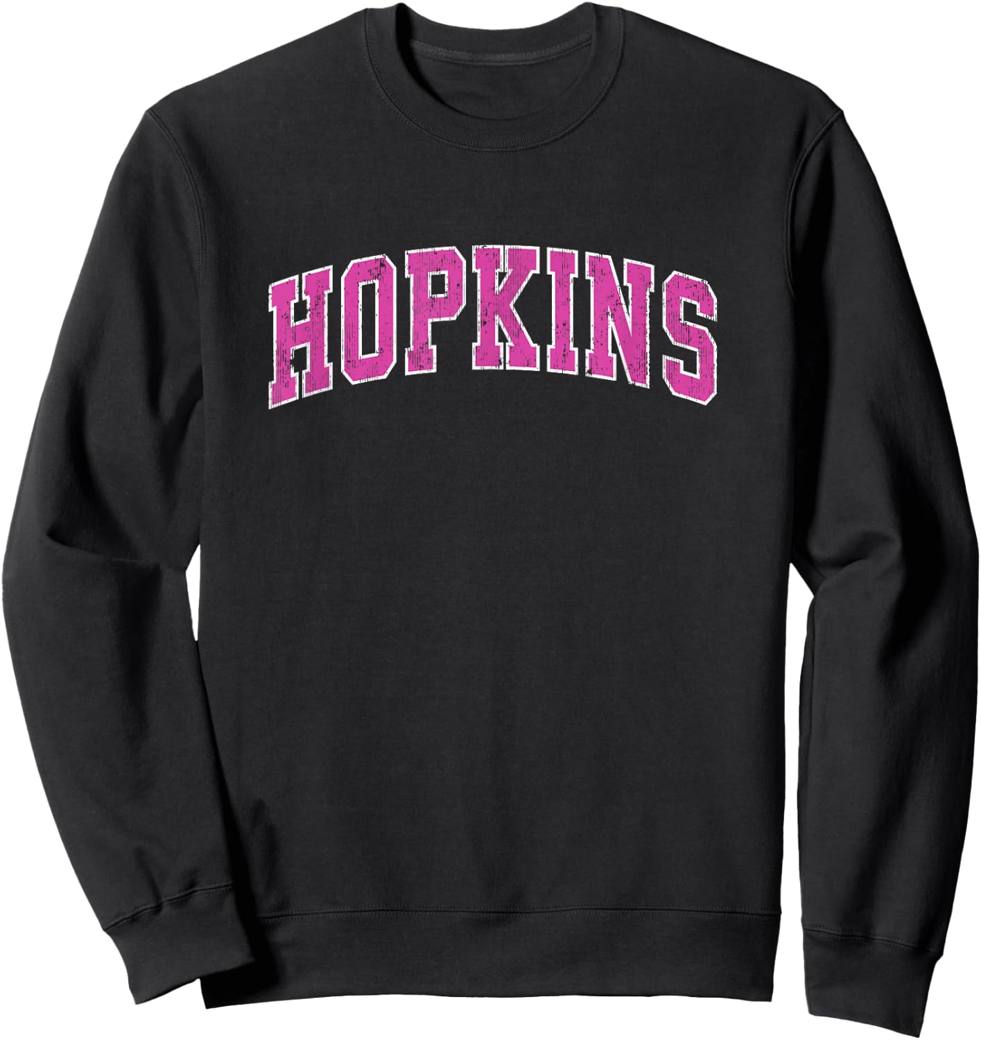 Hopkins Minnesota MN Vintage Sports Design Pink Design Sweatshirt - Sweatshirt | Black
