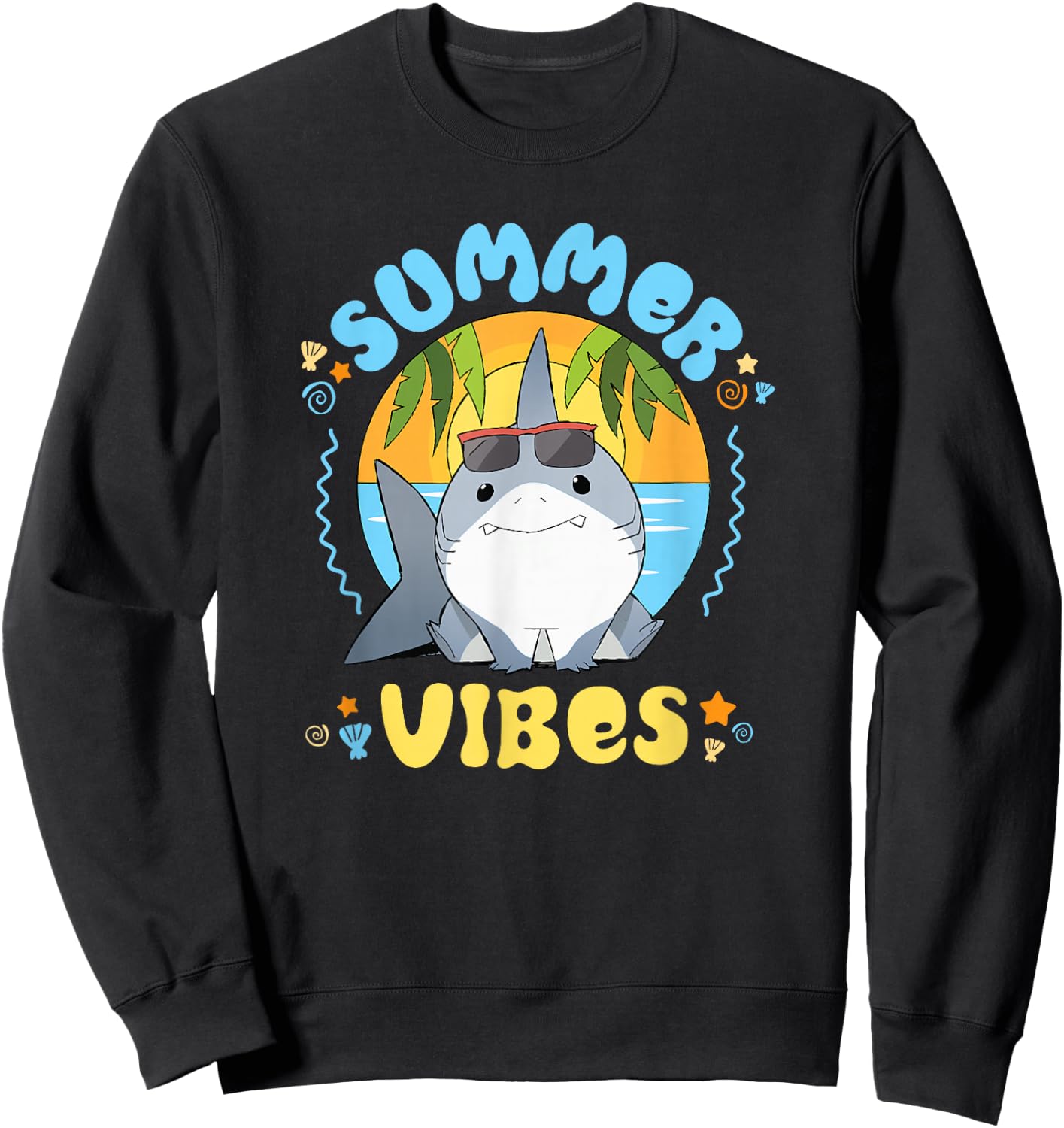 Marvel Jeff the Land Shark Summer Vibes Beach Vacation Sweatshirt - Sweatshirt | Black