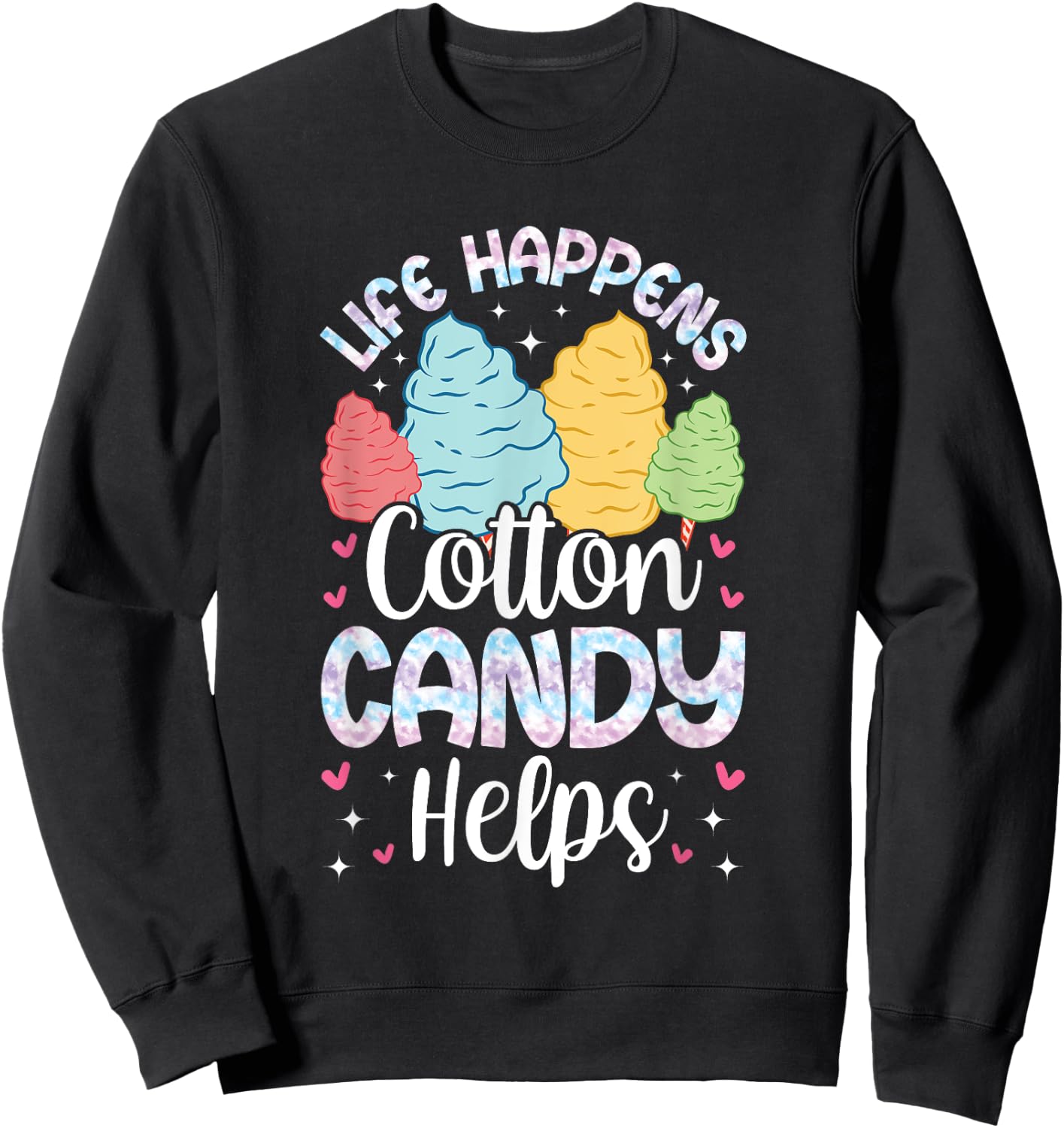 Professional Cotton Candy Crew Apparel Candy Patch Treat Sweatshirt - Sweatshirt | Black