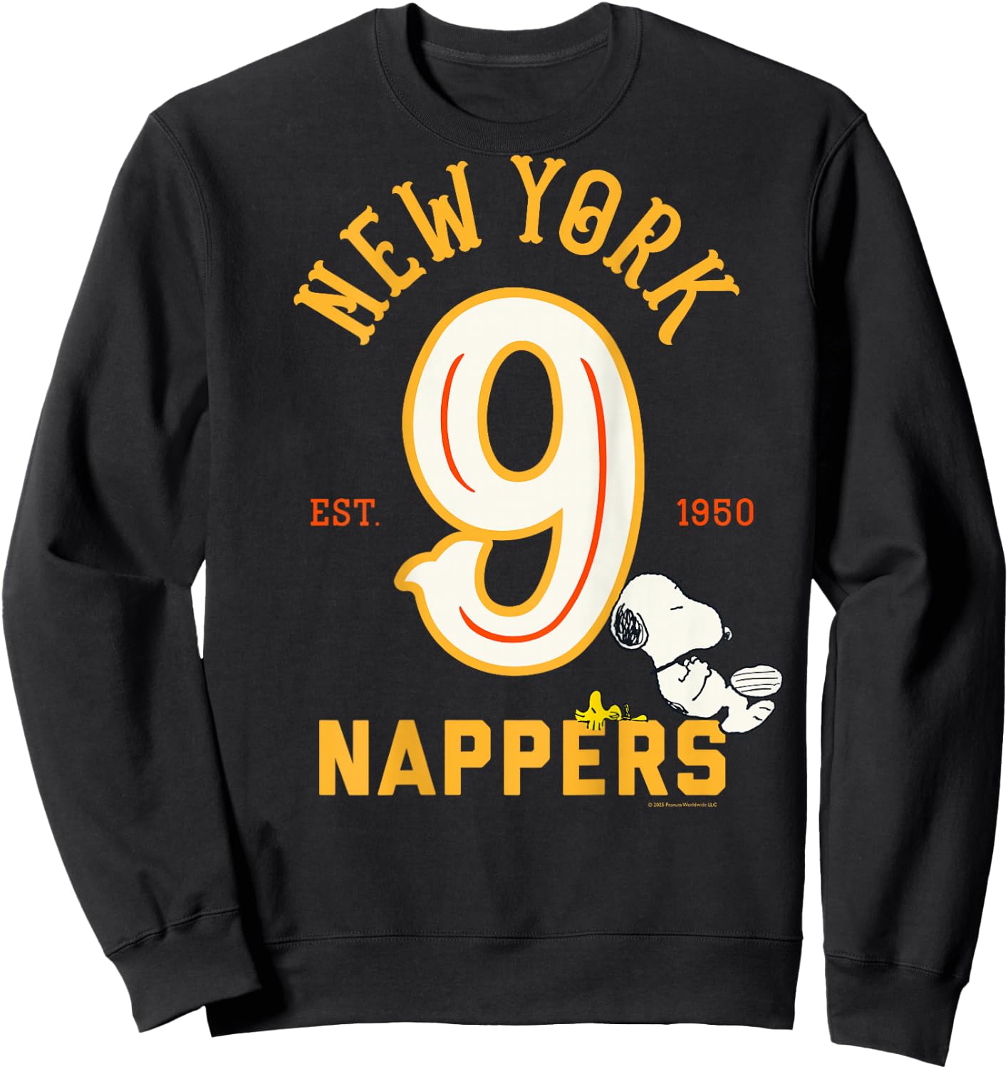 Peanuts - Backprint Snoopy New York Nappers Sweatshirt - Sweatshirt | Black