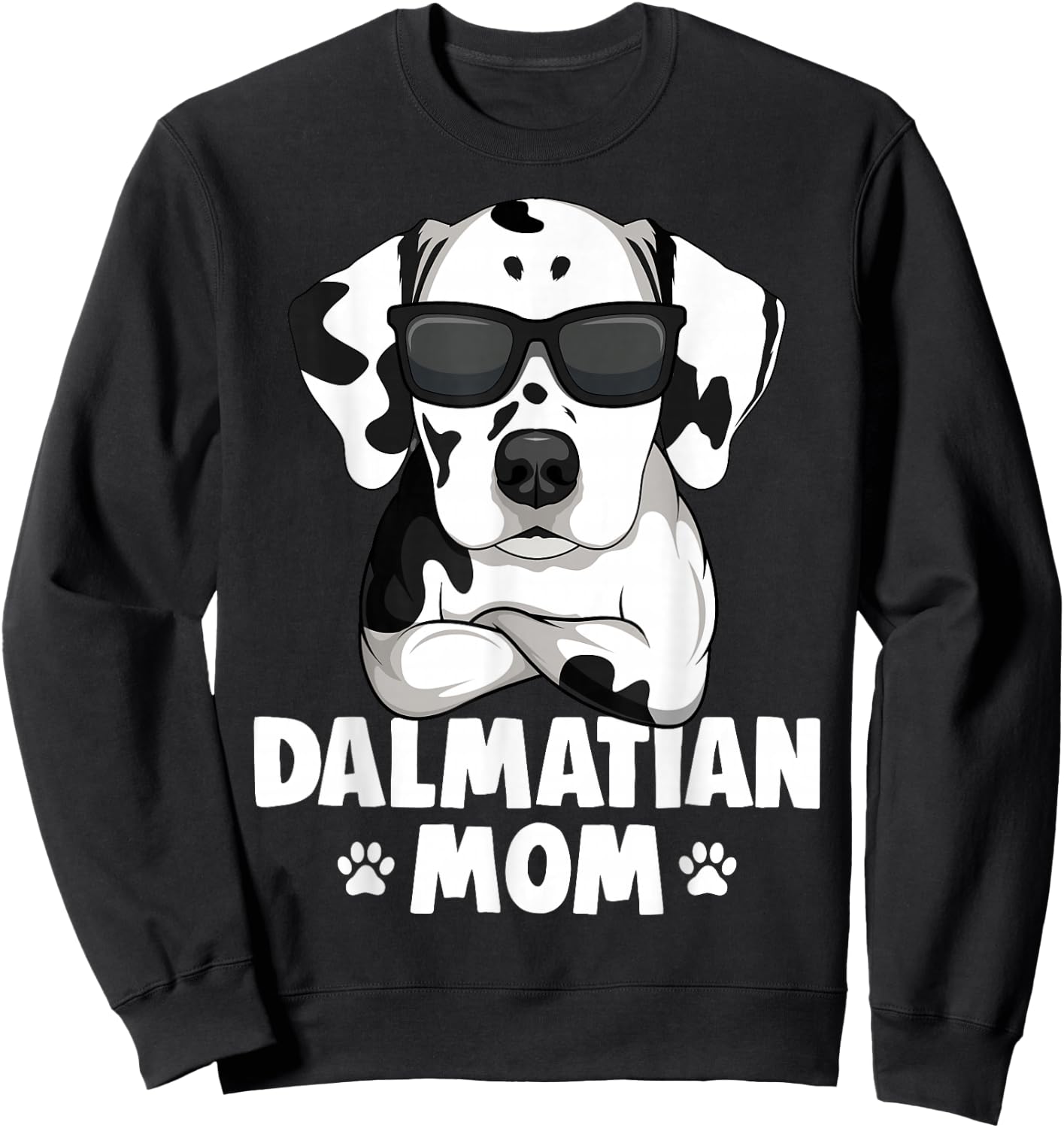Dalmatian Dog Mom Sweatshirt - Sweatshirt | Black