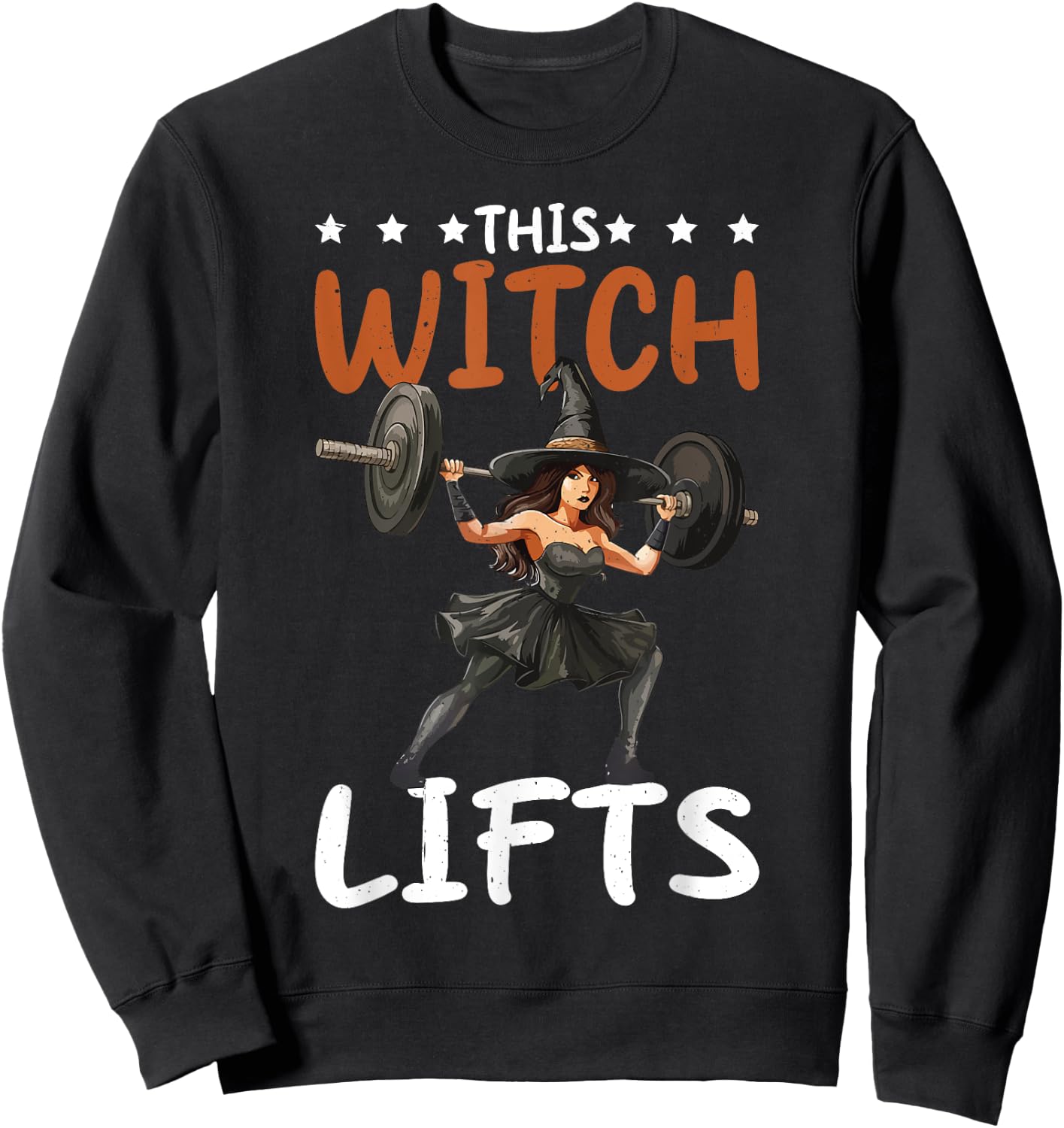 This Witch Lifts Sweatshirt - Sweatshirt | Black