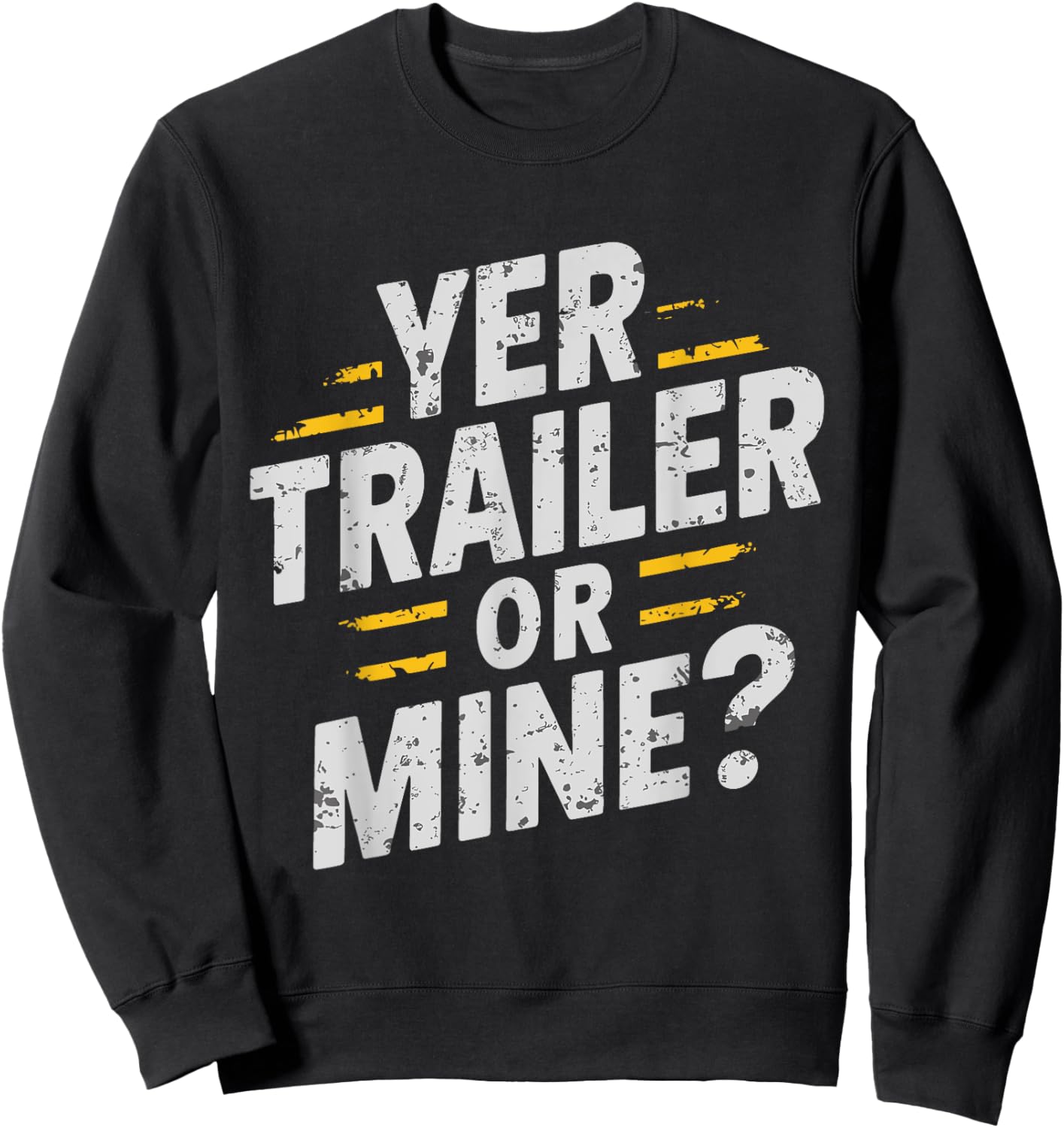 Redneck Trailer White Trash Party Attire Hillbilly Costume Sweatshirt - Sweatshirt | Black