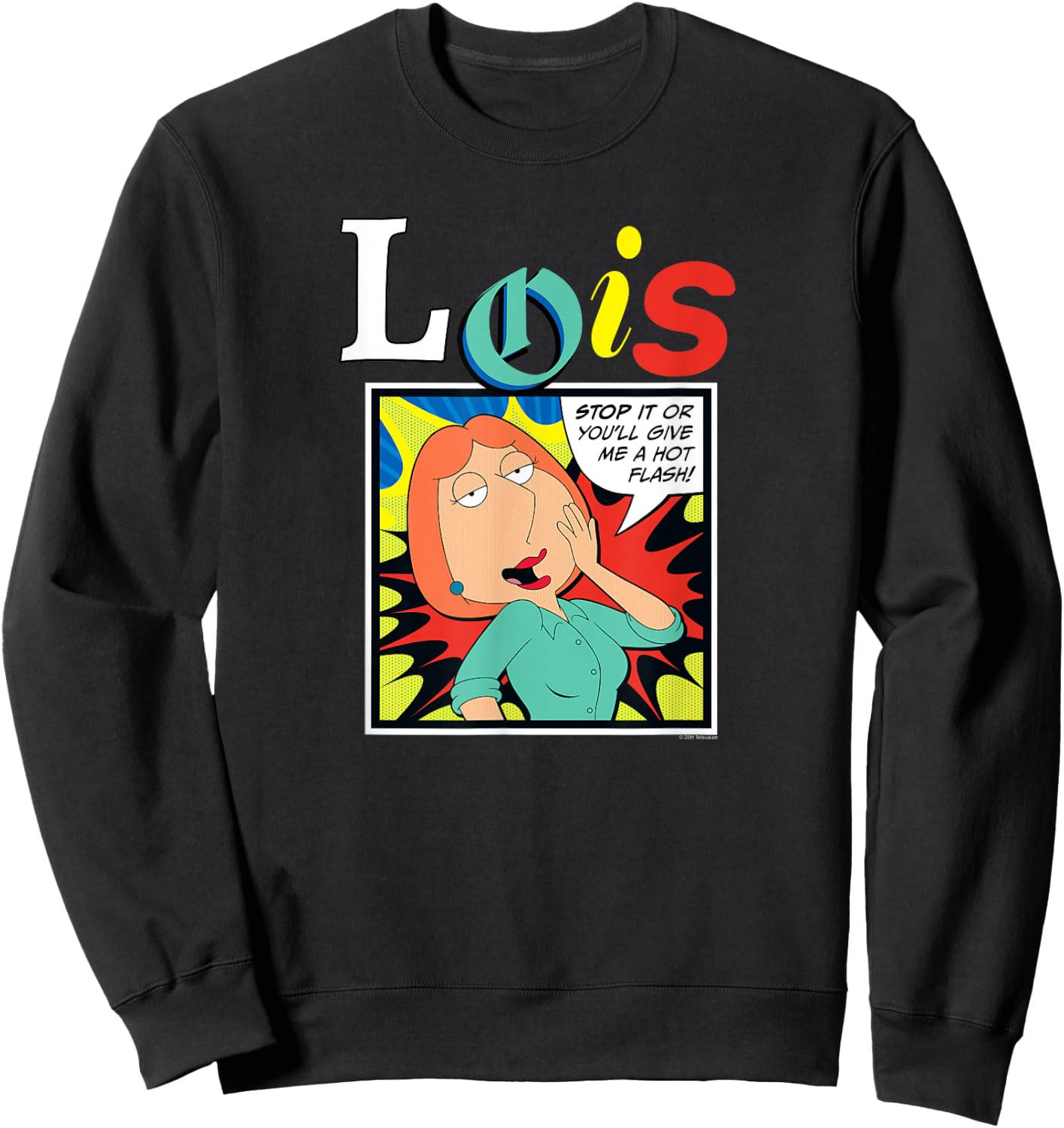 Ripple Junction x Family Guy Give Me Hot Flash Lois Griffin , Black, S Sweatshirt - Sweatshirt | Black