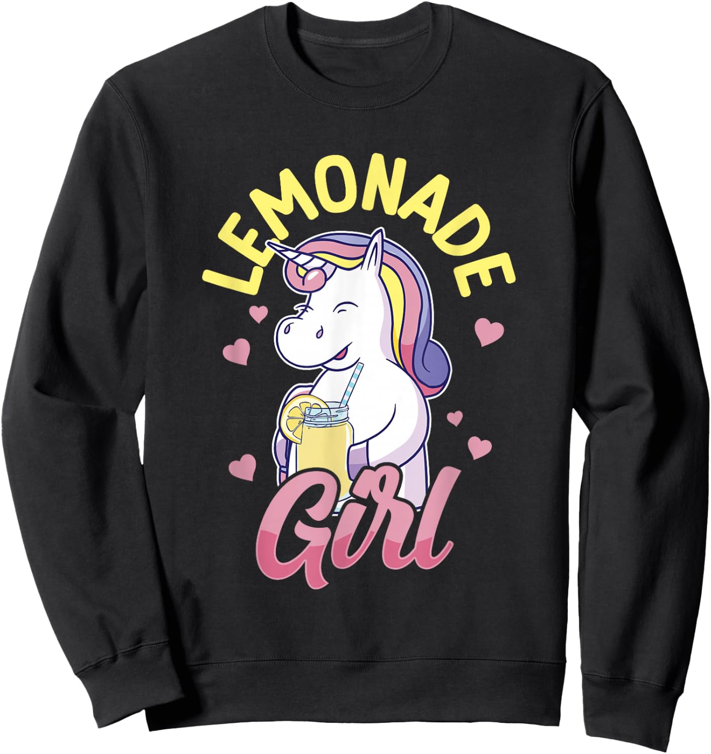 Lemonade Girl Lemonade Stand Boss Sweatshirt - Sweatshirt | Black