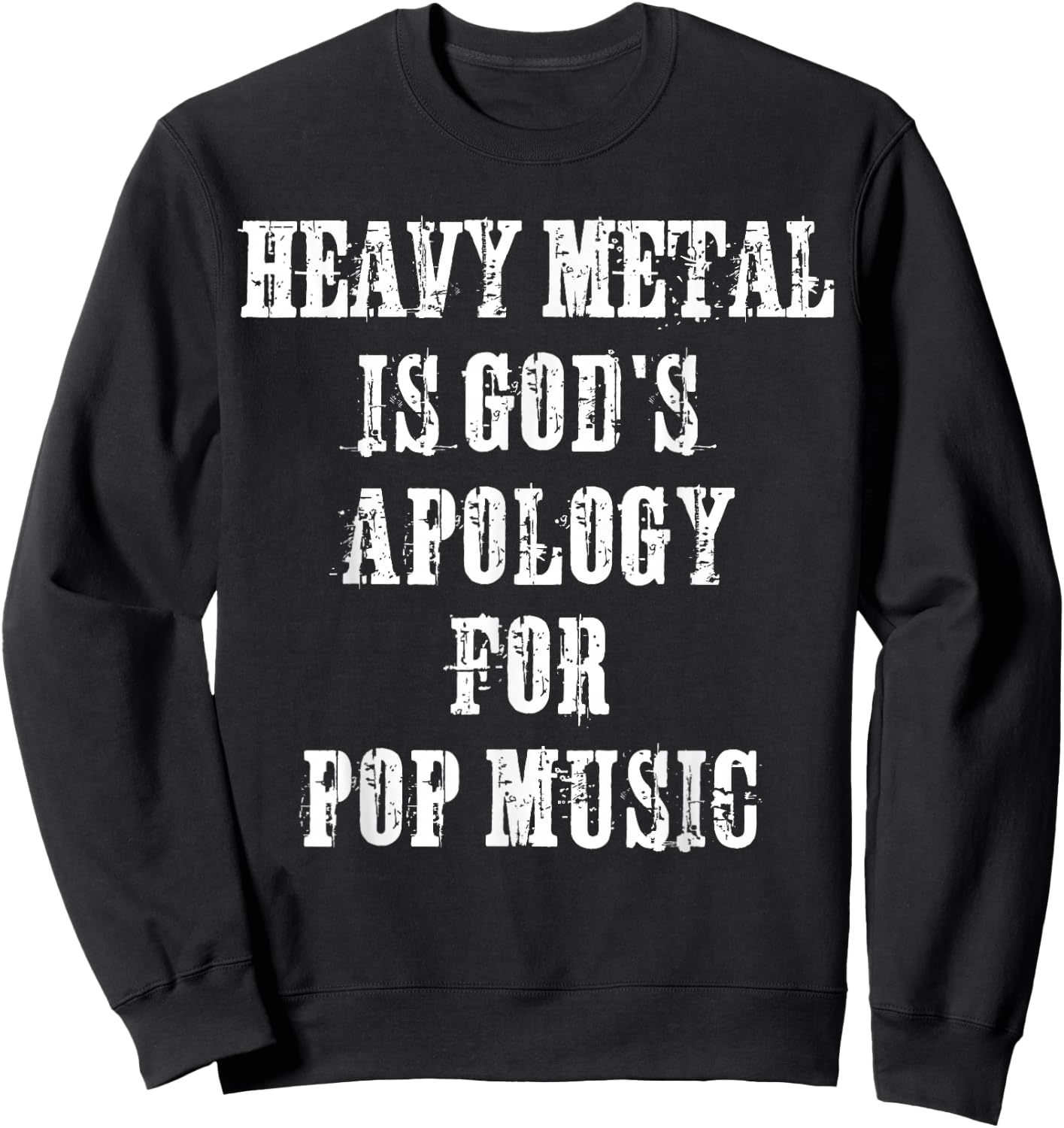 Heavy Metal Head Funny Rock Metal Fan Festival Gift Sweatshirt - Sweatshirt | Black