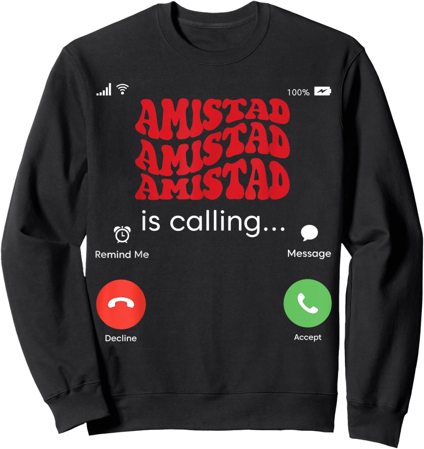 Amistad House Of Friendship RCA Friendly School Spirit Sweatshirt - Sweatshirt | Black