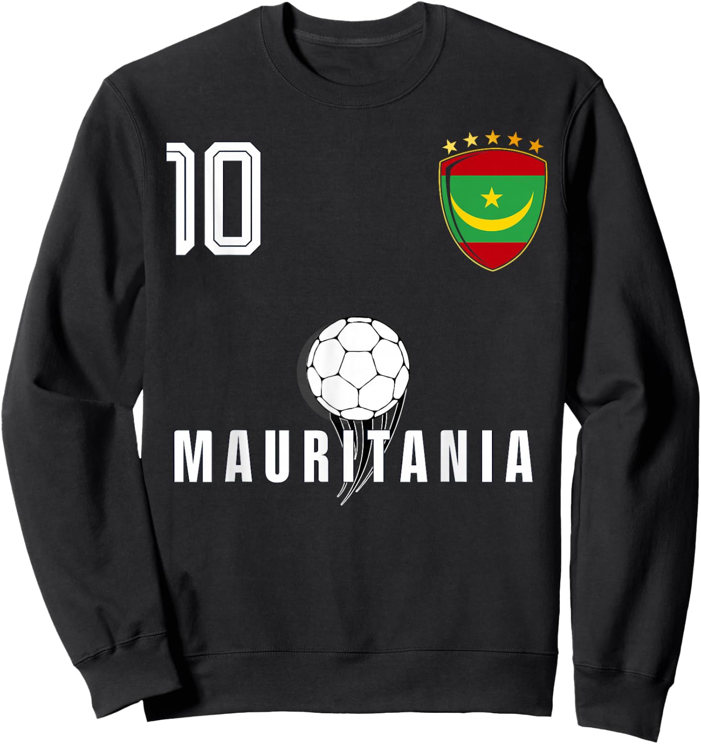 Mauritania Flag Mauritanian Pride Lovers Sweatshirt - Sweatshirt | Black