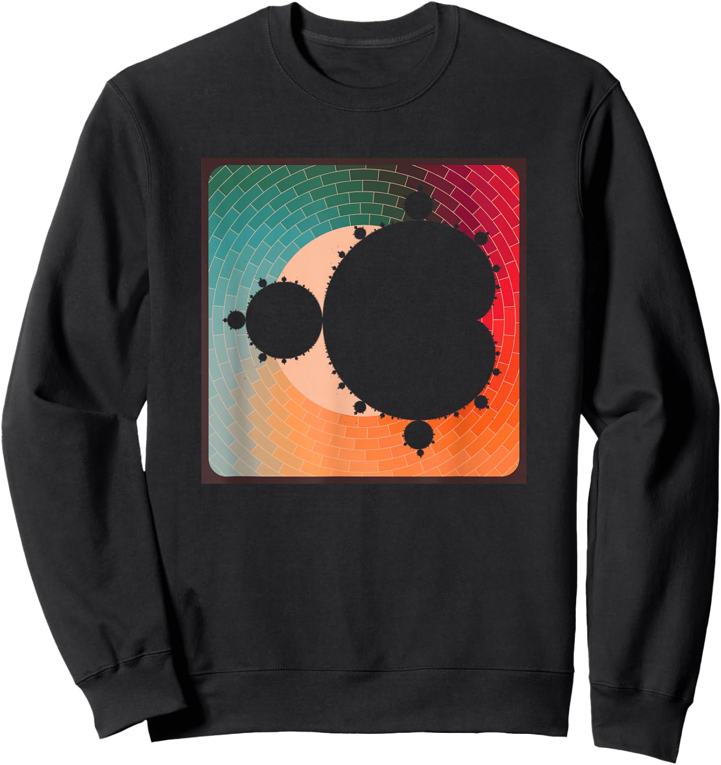 Fractal Mandelbrot Set - Retro Style Sweatshirt - Sweatshirt | Black