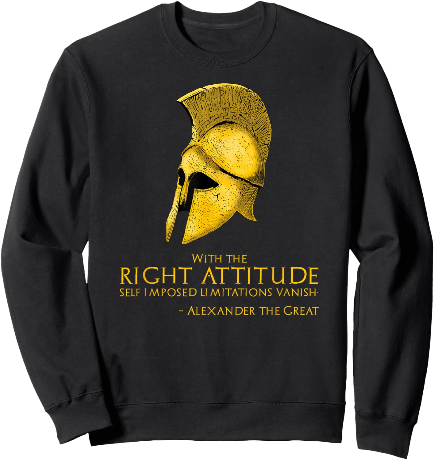 Motivating Alexander The Great Quote - Ancient Greek History Sweatshirt - Sweatshirt | Black