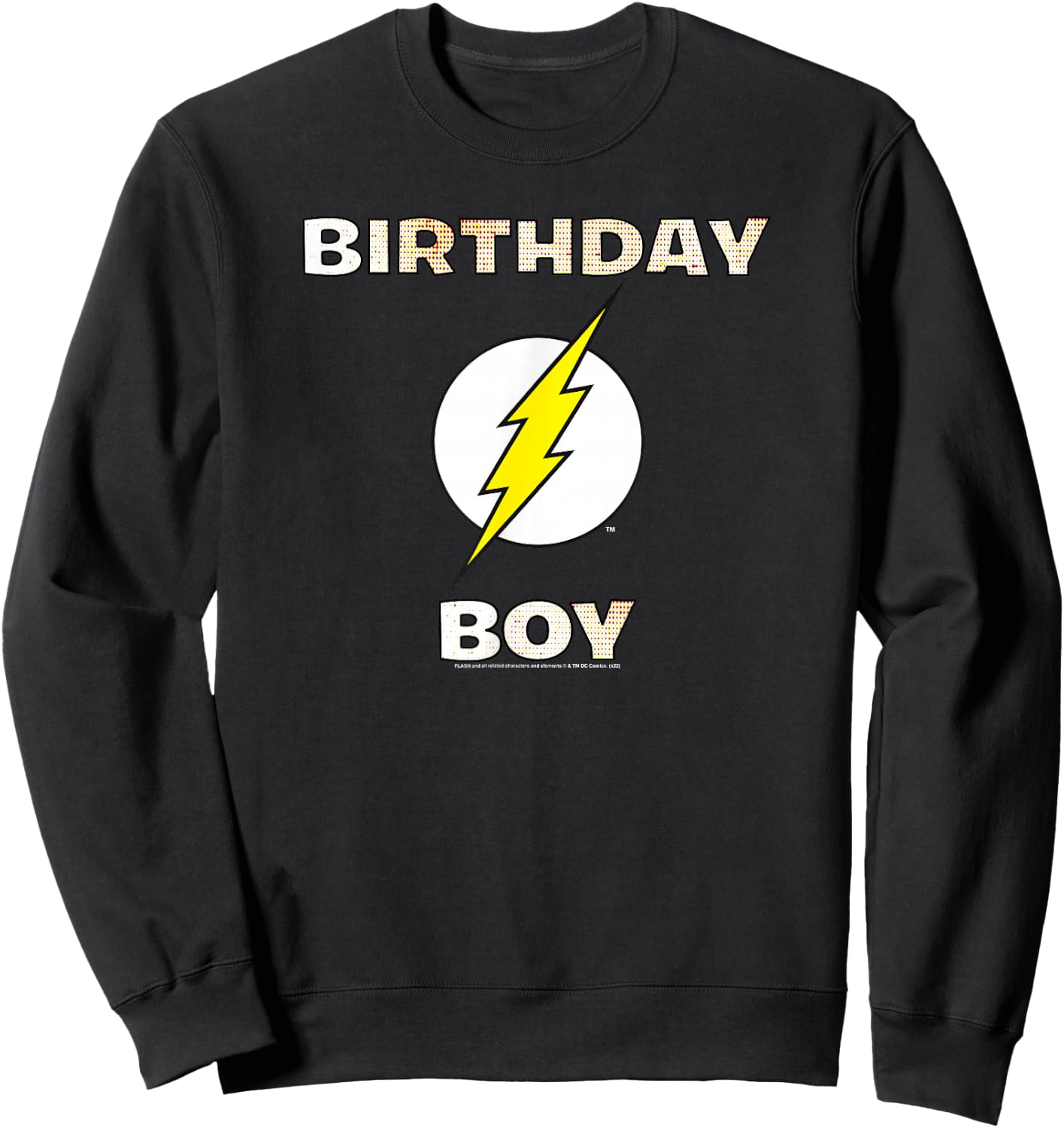 DC Comics Justice League The Flash Birthday Boy Sweatshirt - Sweatshirt | Black