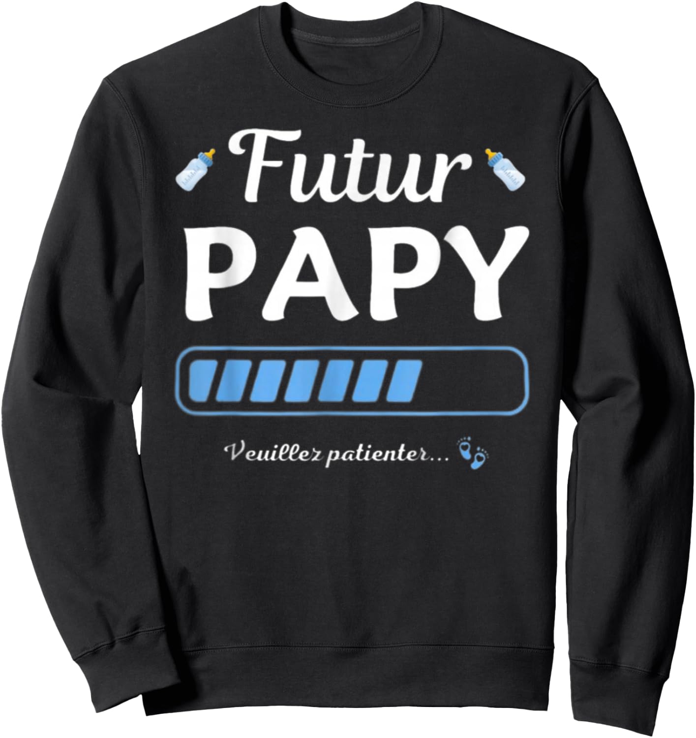 Pregnancy Announcement for Grandpa Future Grandpa 2025 , Black, S Sweatshirt - Sweatshirt | Black