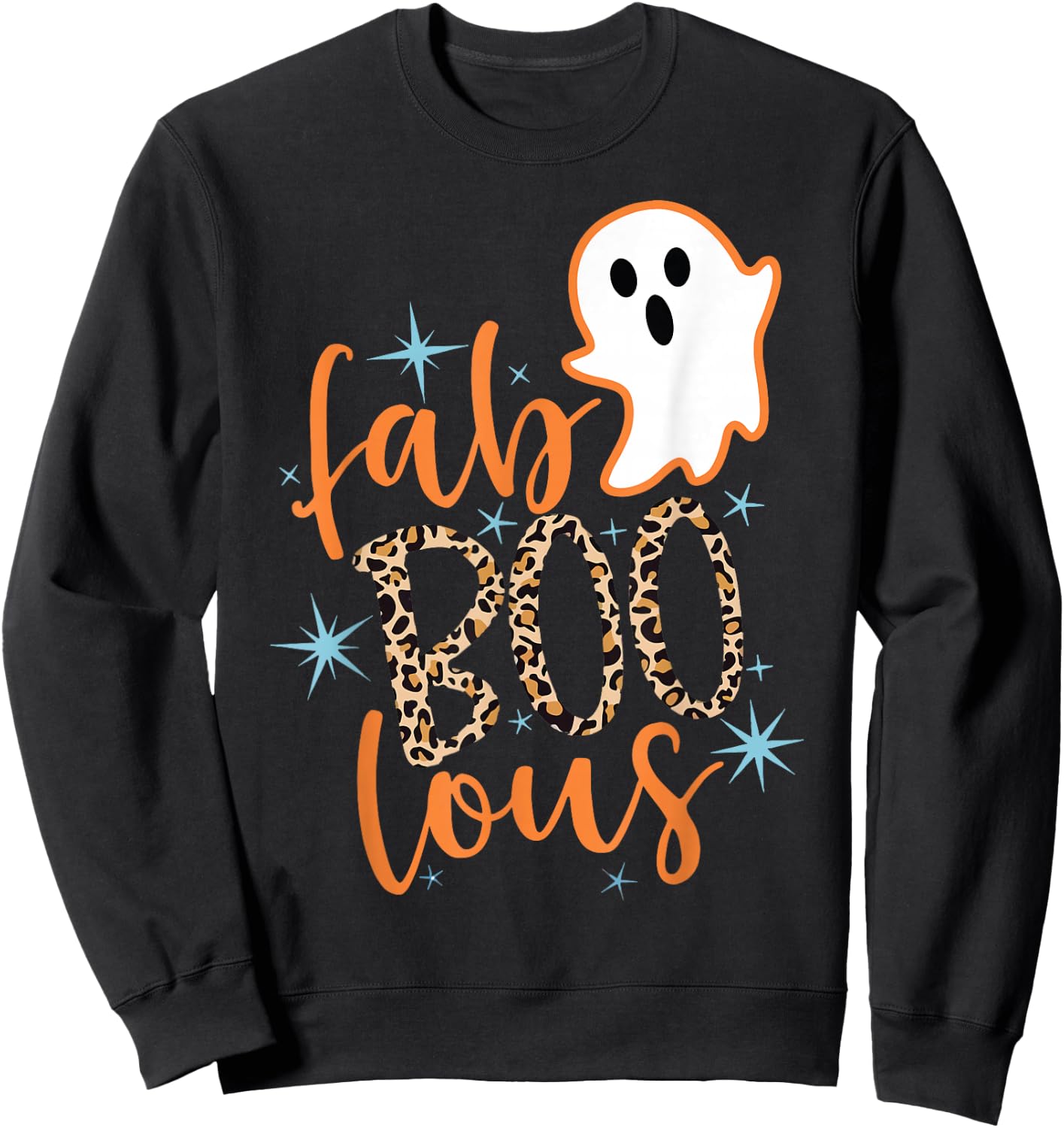 Fab Boo Lous Fabulous Halloween Costumes 90s Retro Sweatshirt - Sweatshirt | Black