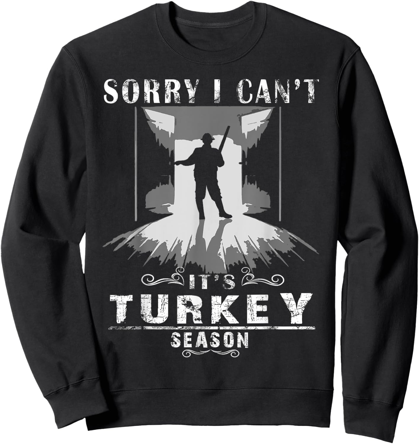 Turkey Hunting Shirt Accessories Gear Funny Bird Hunter Sweatshirt - Sweatshirt | Black