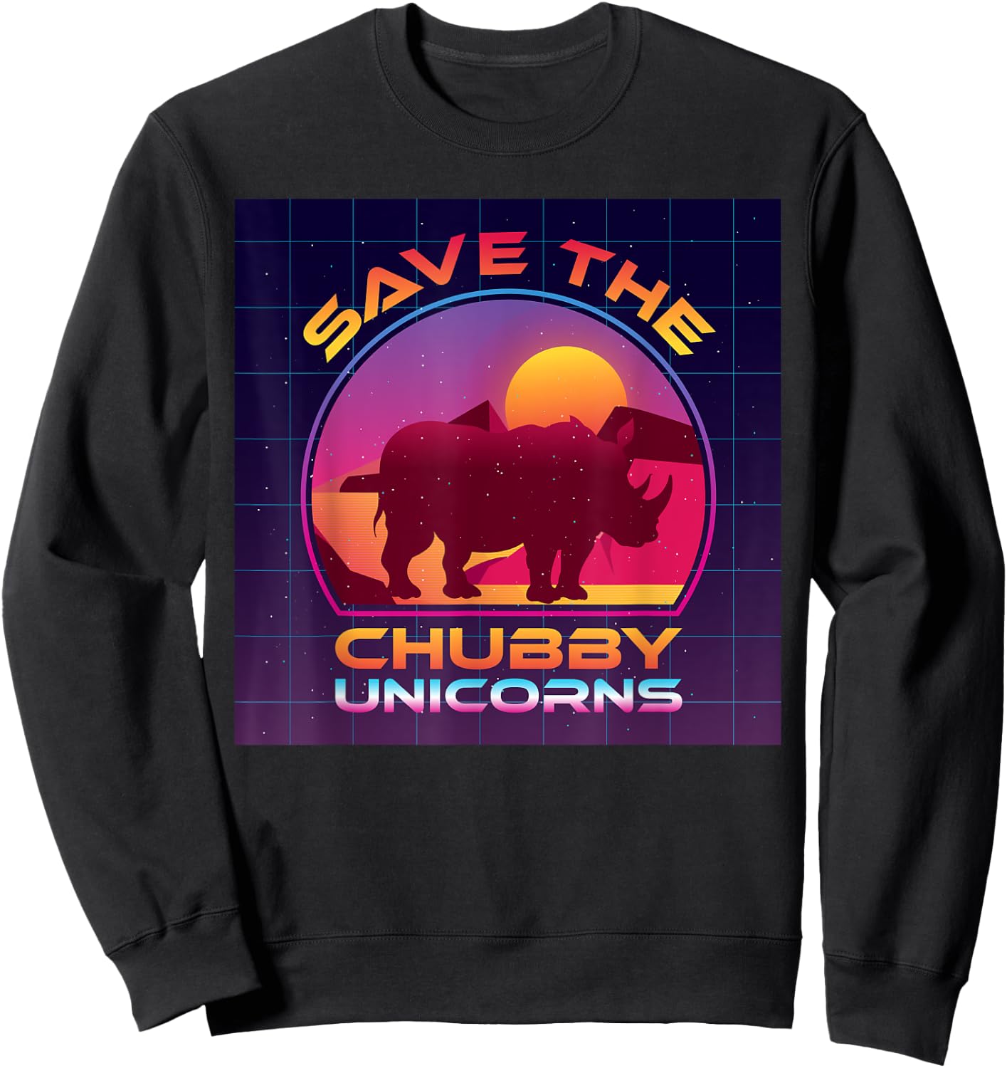 Save The Chubby Unicorns Sweatshirt - Sweatshirt | Black