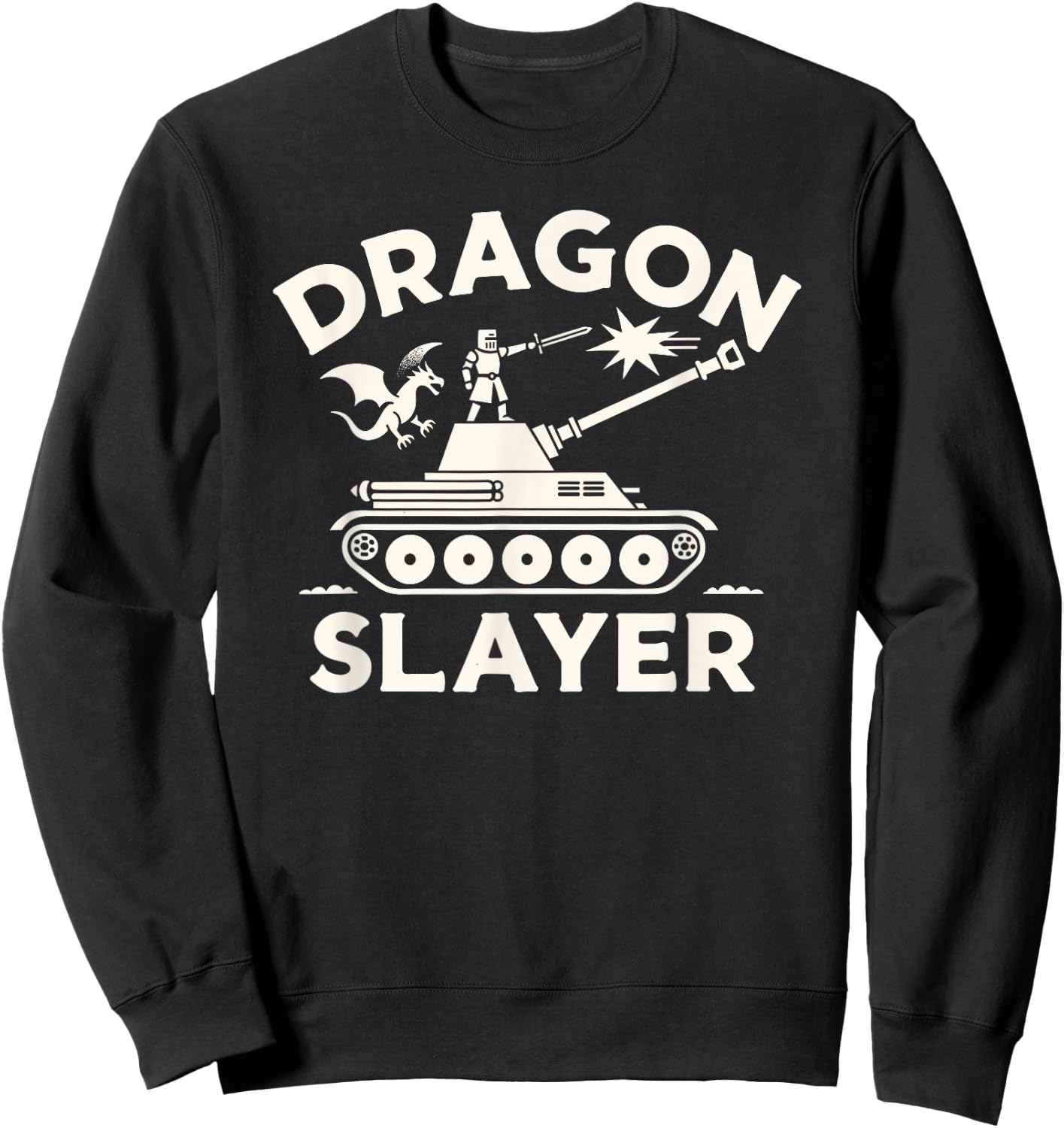 Dragon Slayer Knight Ren Faire LARP Renaissance Festival Sweatshirt - Sweatshirt | Black