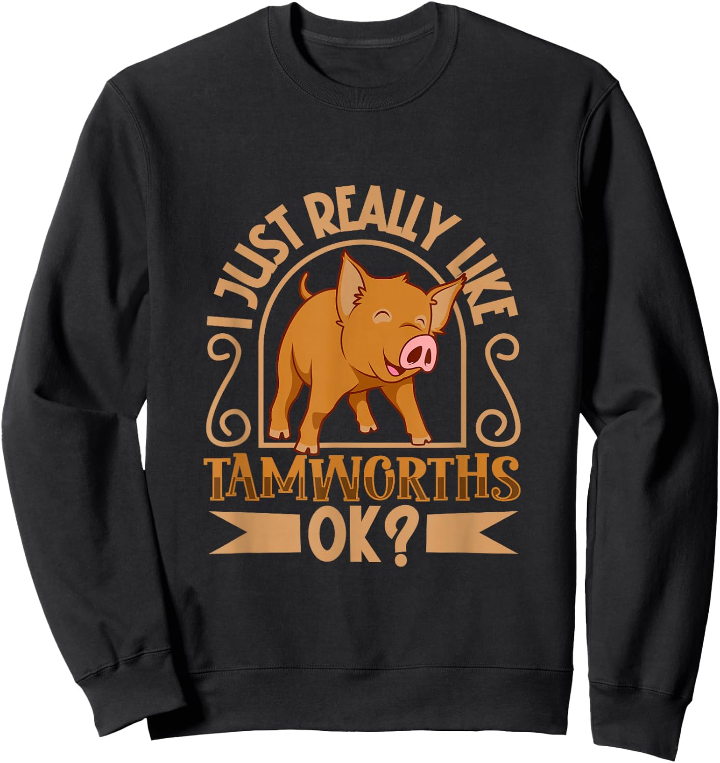 I Love My Tamworth Pig Sweatshirt - Sweatshirt | Black