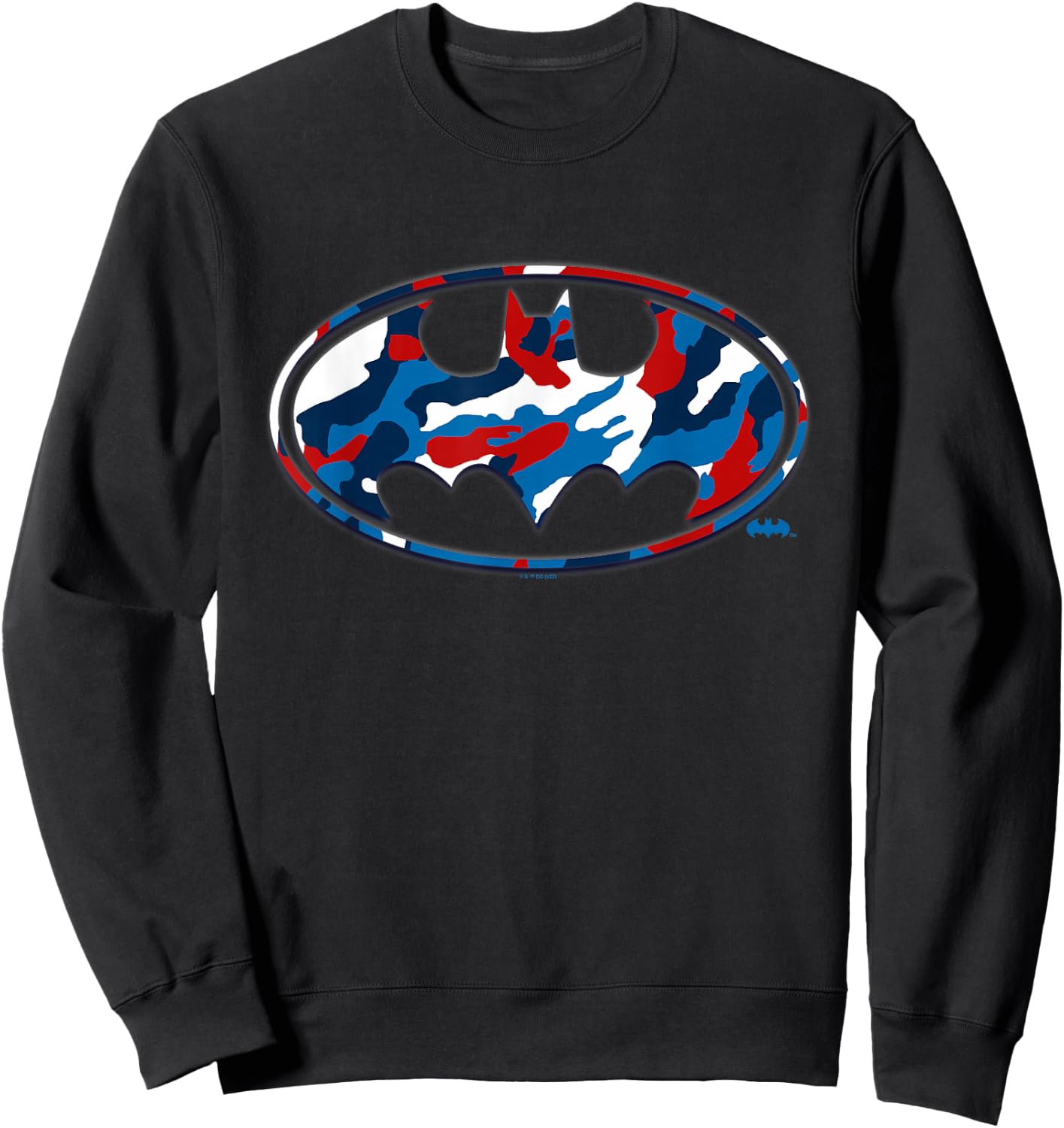 Batman 4th of July Camo Logo Sweatshirt - Sweatshirt | Black