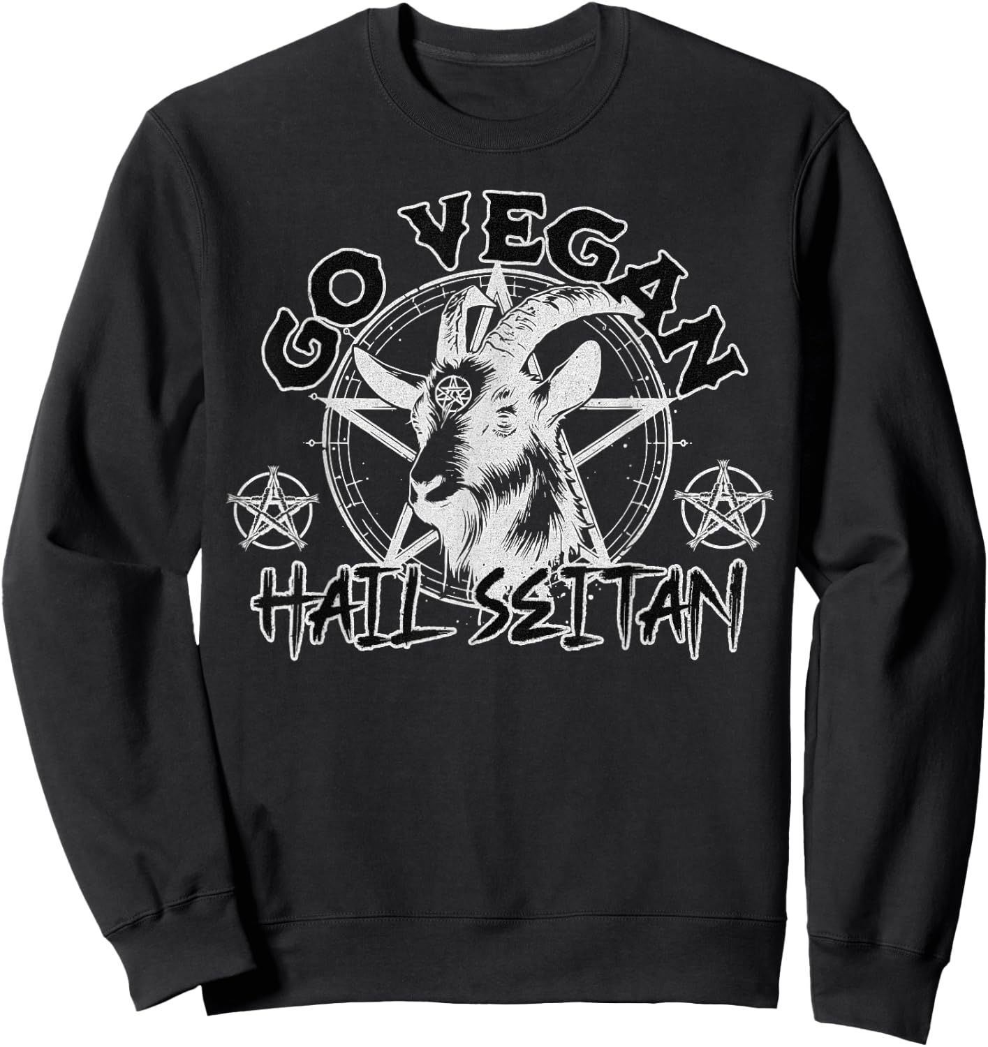 Hail Seitan Go Vegan veganer Aktivist Tofu Seitan Liebhaber Sweatshirt - Sweatshirt | Black