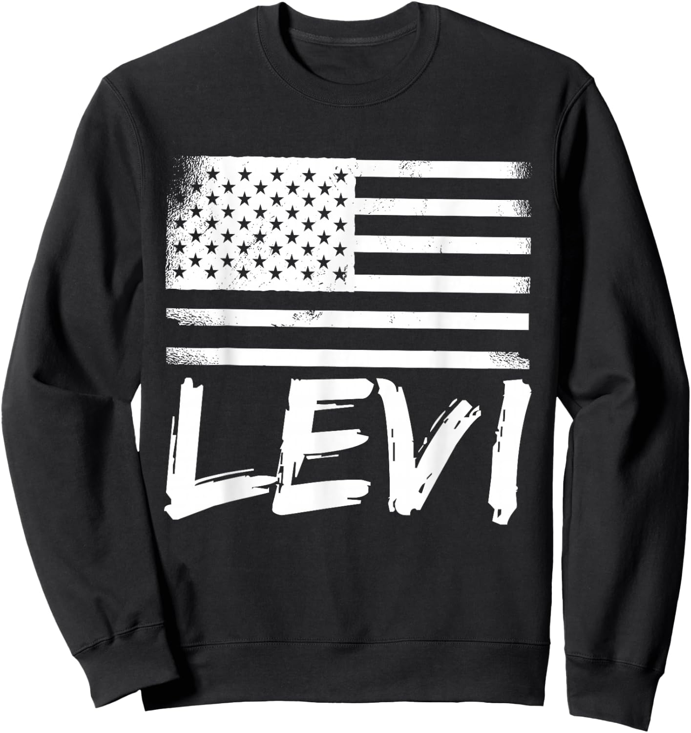 Levi Citizenship Personalized Birthday Forename Name Sweatshirt - Sweatshirt | Black
