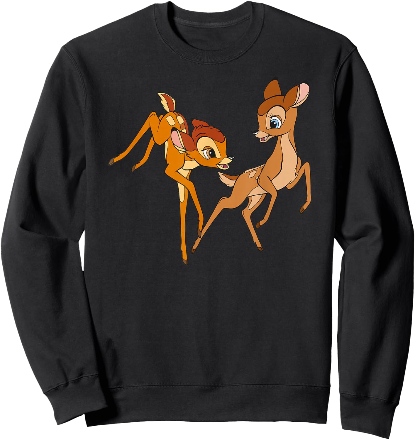Bambi fawn , Black, S Sweatshirt - Sweatshirt | Black