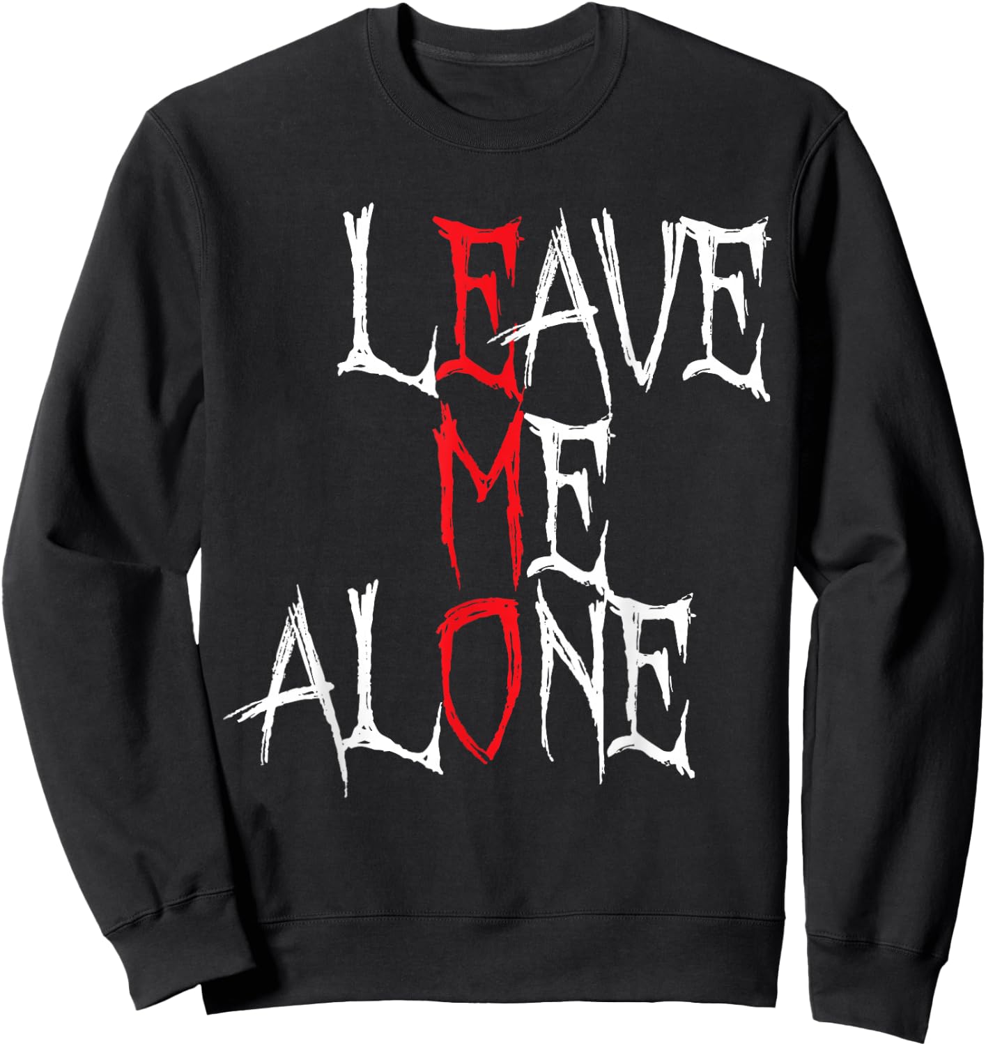 Leave Me Alone Emo Clothing Emocore Emo Music Fan Emo , black Sweatshirt - Sweatshirt | Black